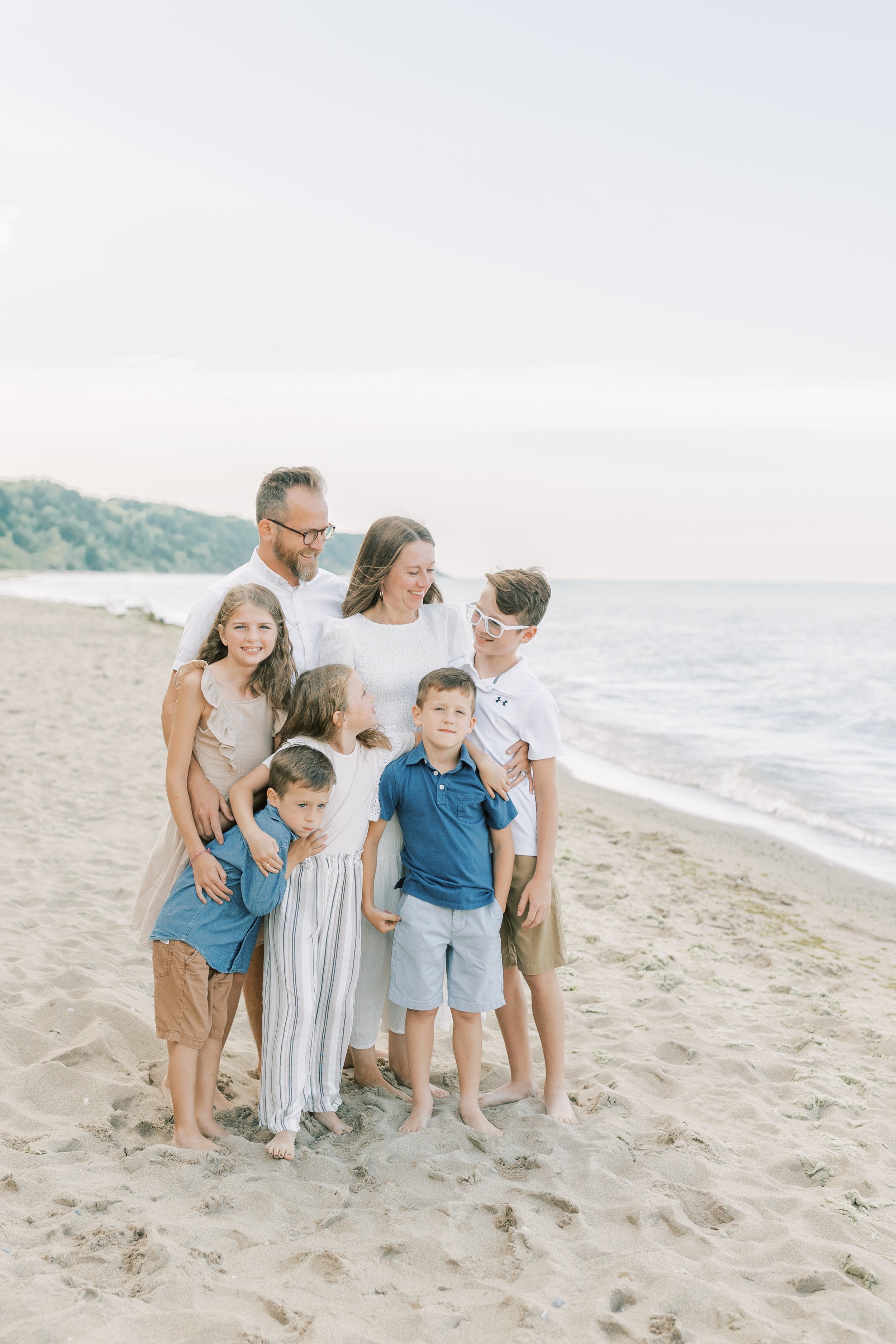 Mills Family - Vanessa Wyler Lake Michigan Beach Photography Pewaukee