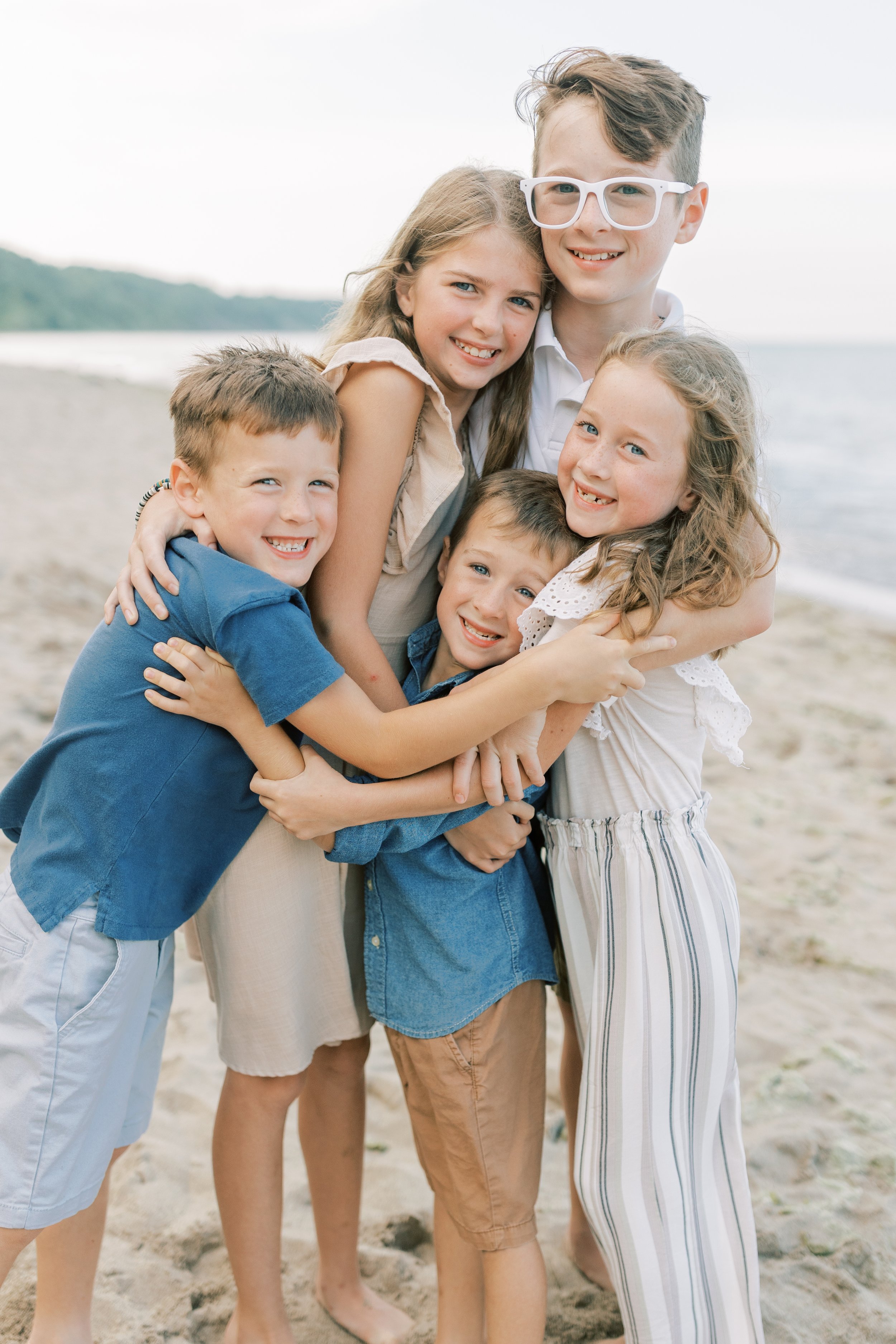 Mills Family - Vanessa Wyler Lake Michigan Beach Photography Pewaukee