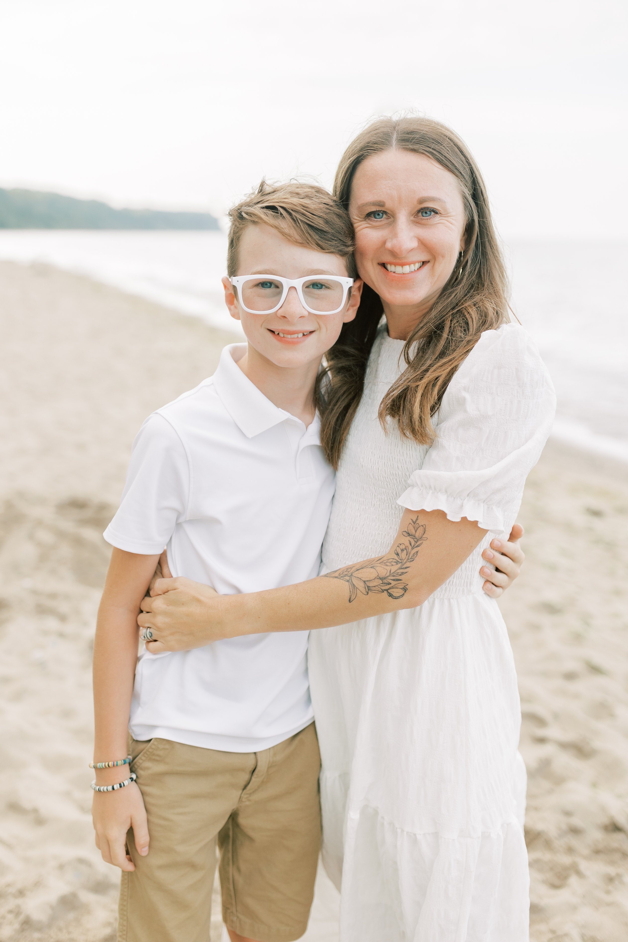 Mills Family - Vanessa Wyler Lake Michigan Beach Photography Pewaukee