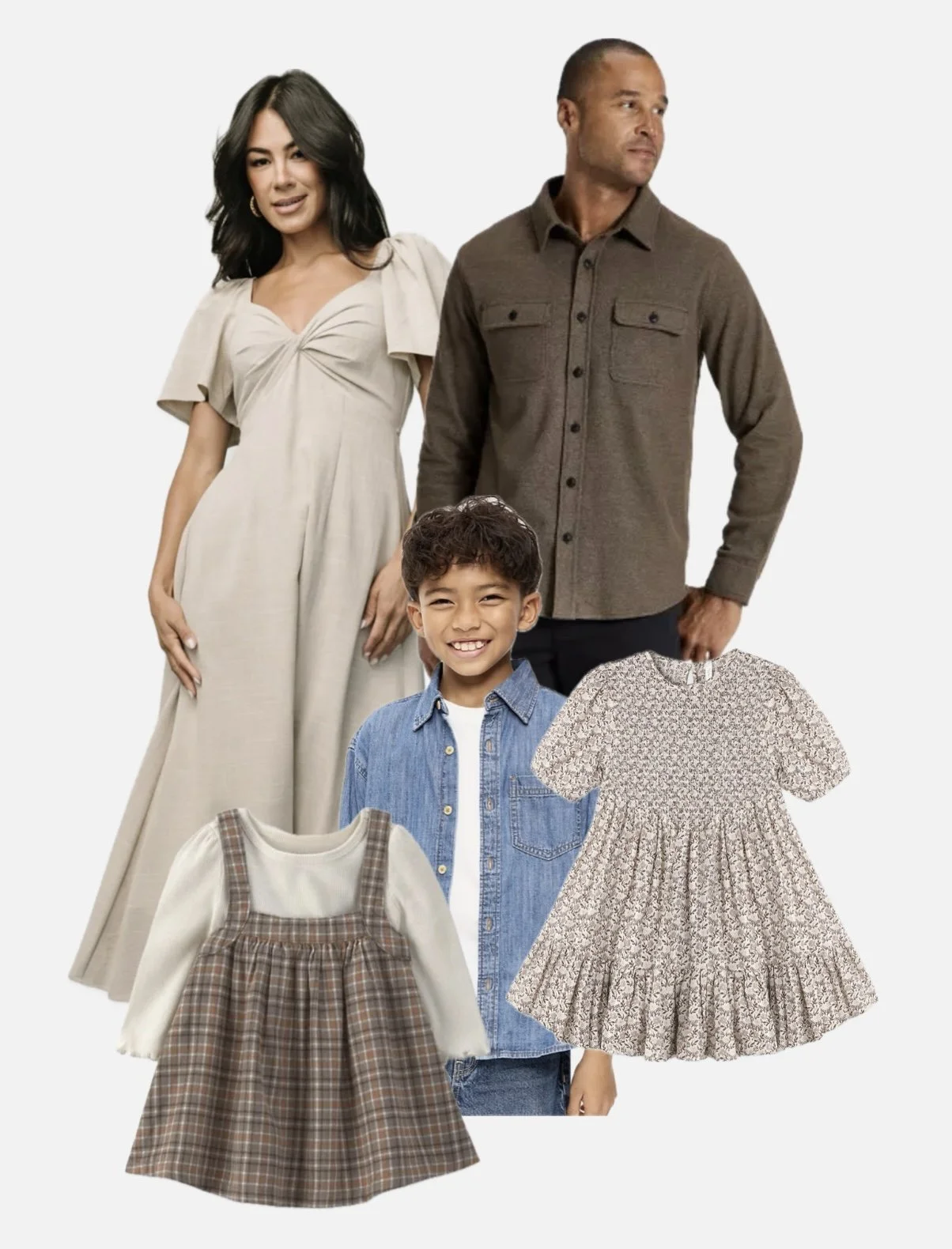 fall family photo color palette