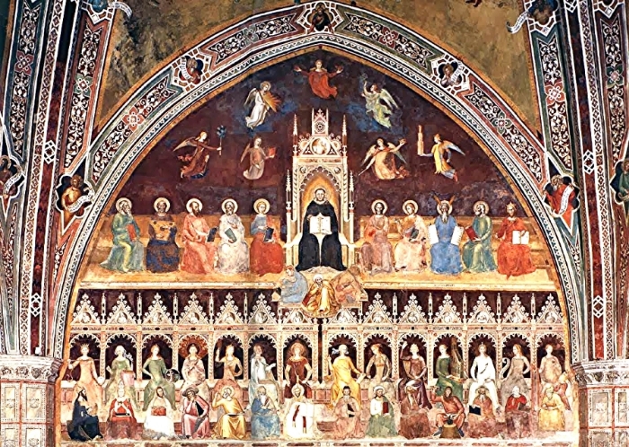  The Triumph of St. Thomas Aquinas, andrea da firenze c. 1368
