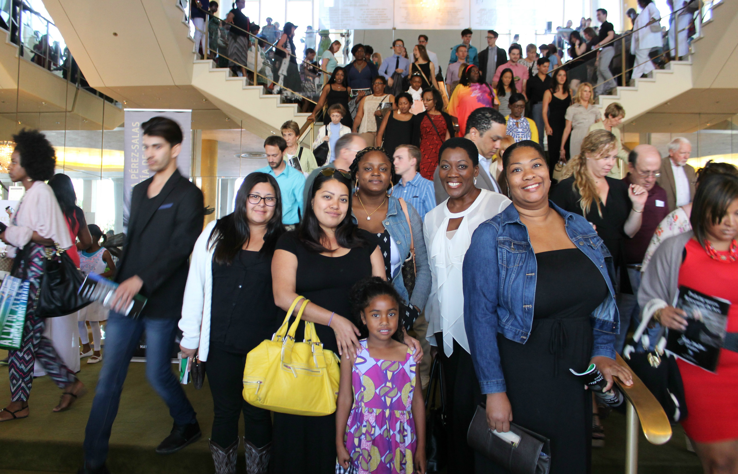 akuyoe GRAHAM and friends at an alvin ailey performance in 2015.