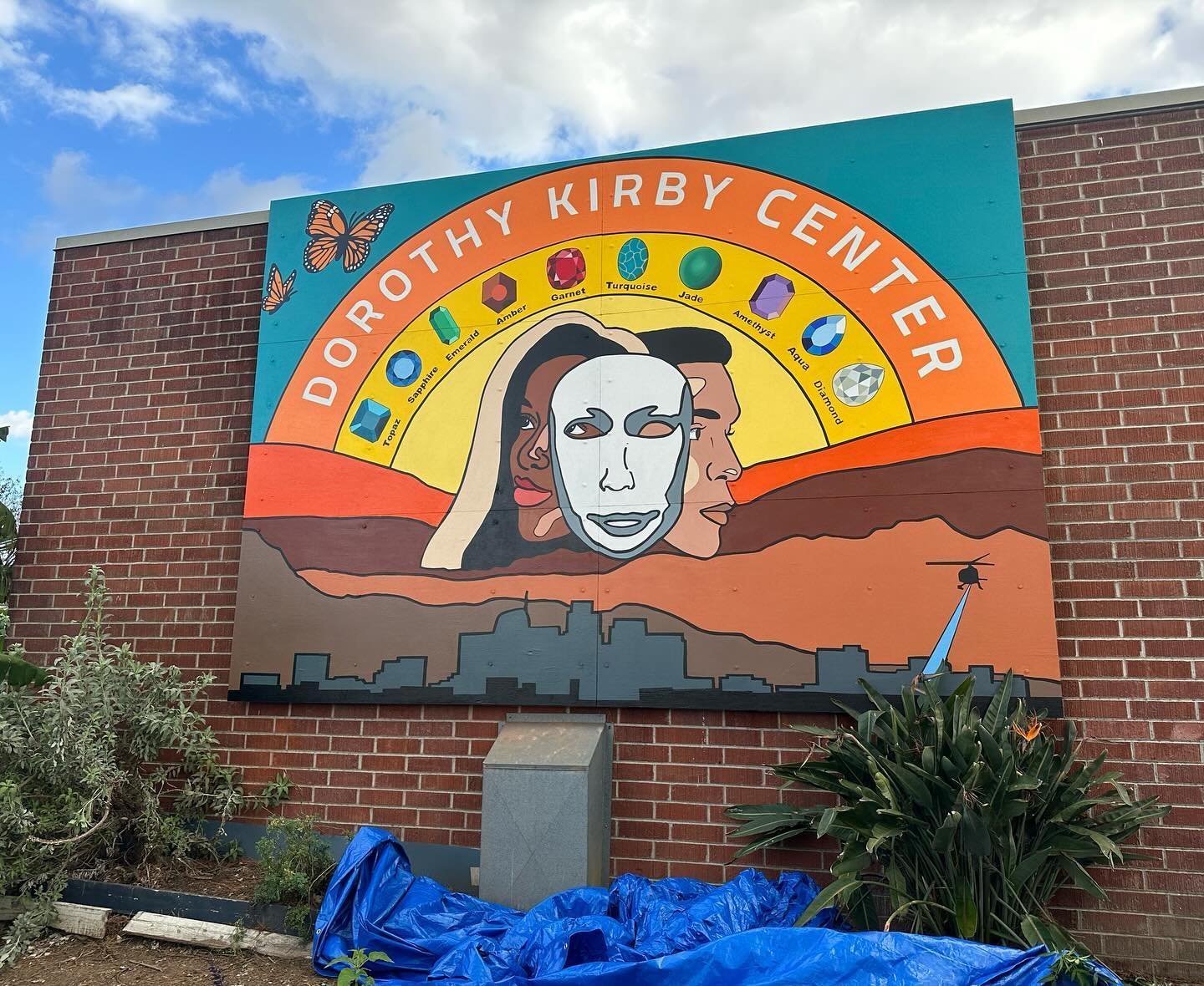 A close up photo of the recent Dorothy Kirby Mural project&hellip; Sending a special THANK YOU to LA County Arts Department, LA County Probation &amp; Spirit Awakening Master Artist teachers and all partnering agencies that supported this projects su