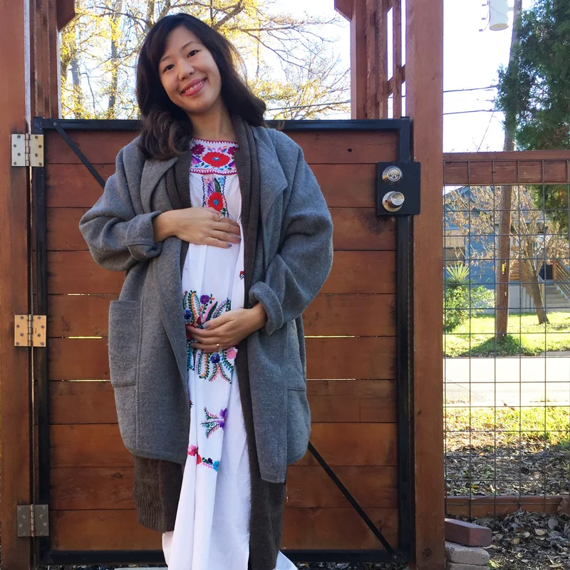 I love laying coats! This grey one is from Madewell.