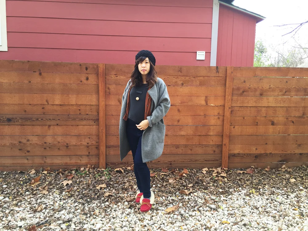 Jacket: Madewell | Shoes:&nbsp;Minnetonka