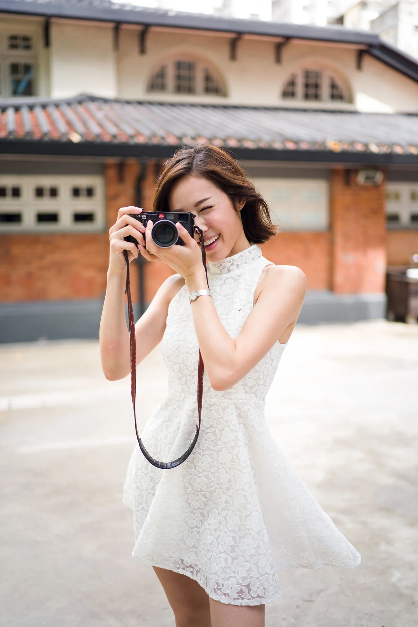 The M6 is also very photogenic, so it makes a great prop for behind-the-scenes photos!