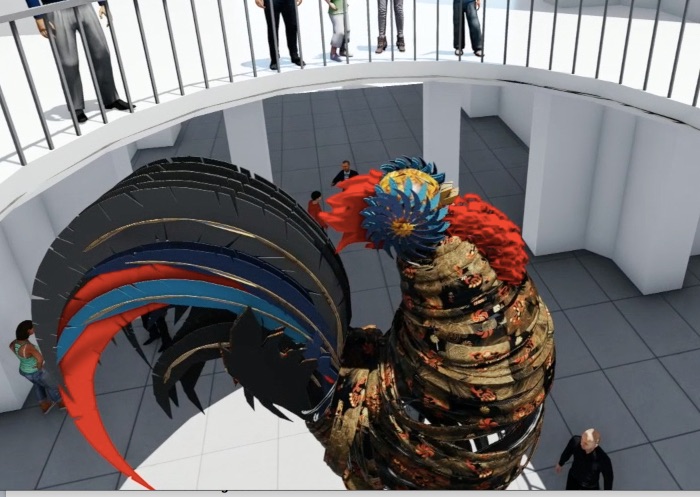 3D Render of the Rooster for the design phase of the project