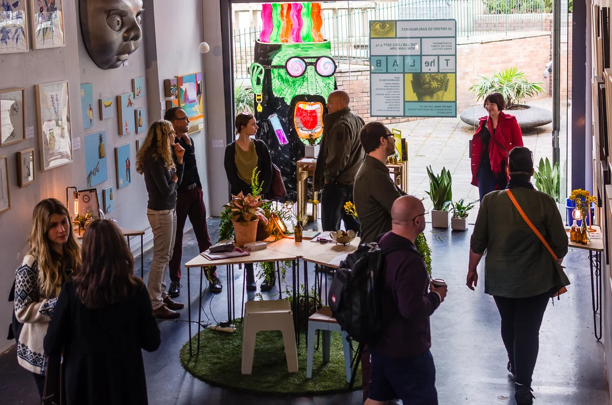 Local art openings are a great way to bring communities together. Credit: Art Pharmacy Consulting.