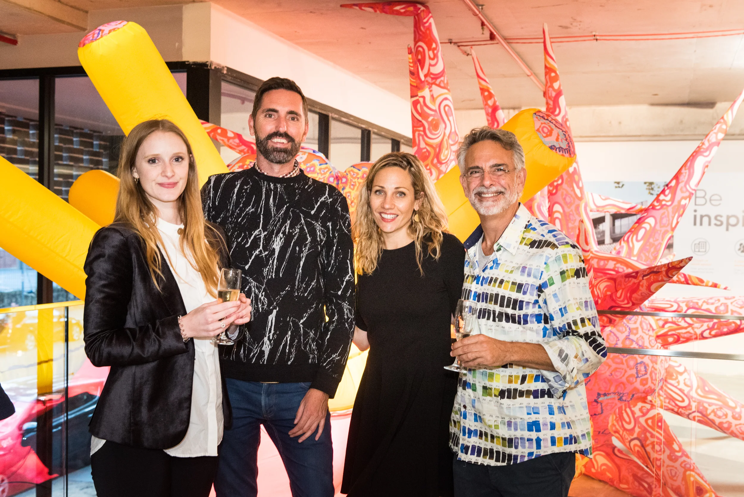 Art Pharmacy Consulting team at GAS Installation at 130 Harris Street, Pyrmont. Credit: Art Pharmacy Consulting / Dexus / Rhiannon Hopley
