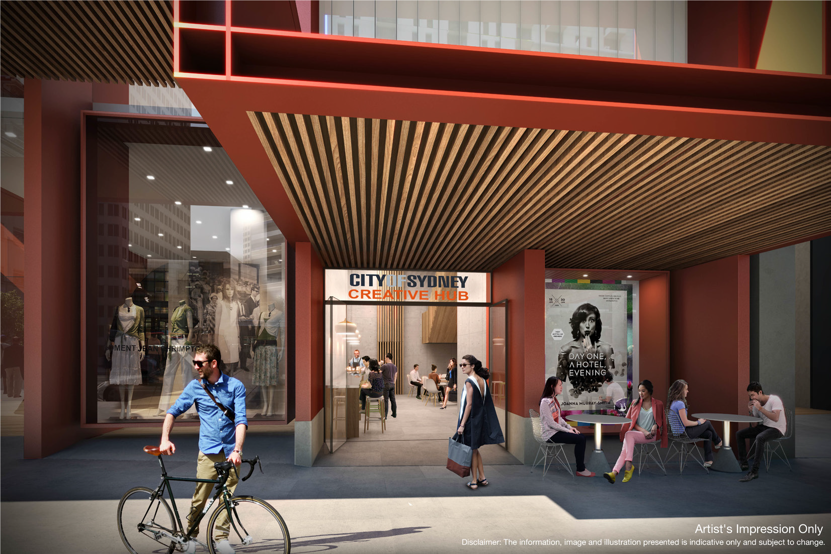 Artist’s Impression of the Bathurst Street Creative Hub. Image Credit: City of Sydney.