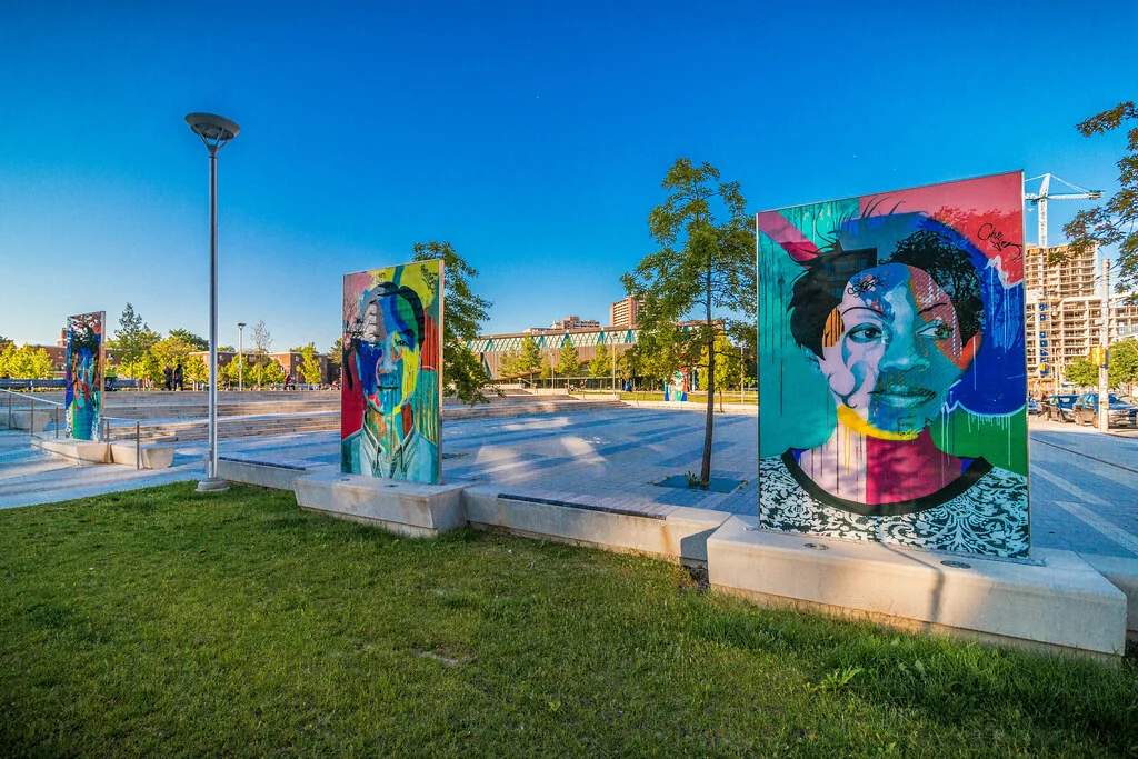 "Faces of Regent Park" by artist Dan Bergeron. Image credit: A Great Capture / Artscape Atelier.