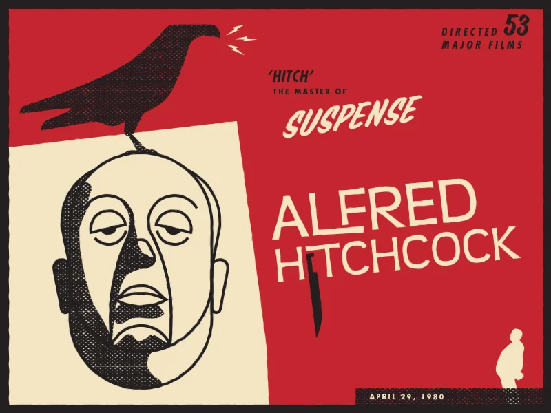 Alfred Hitchcock Illustration