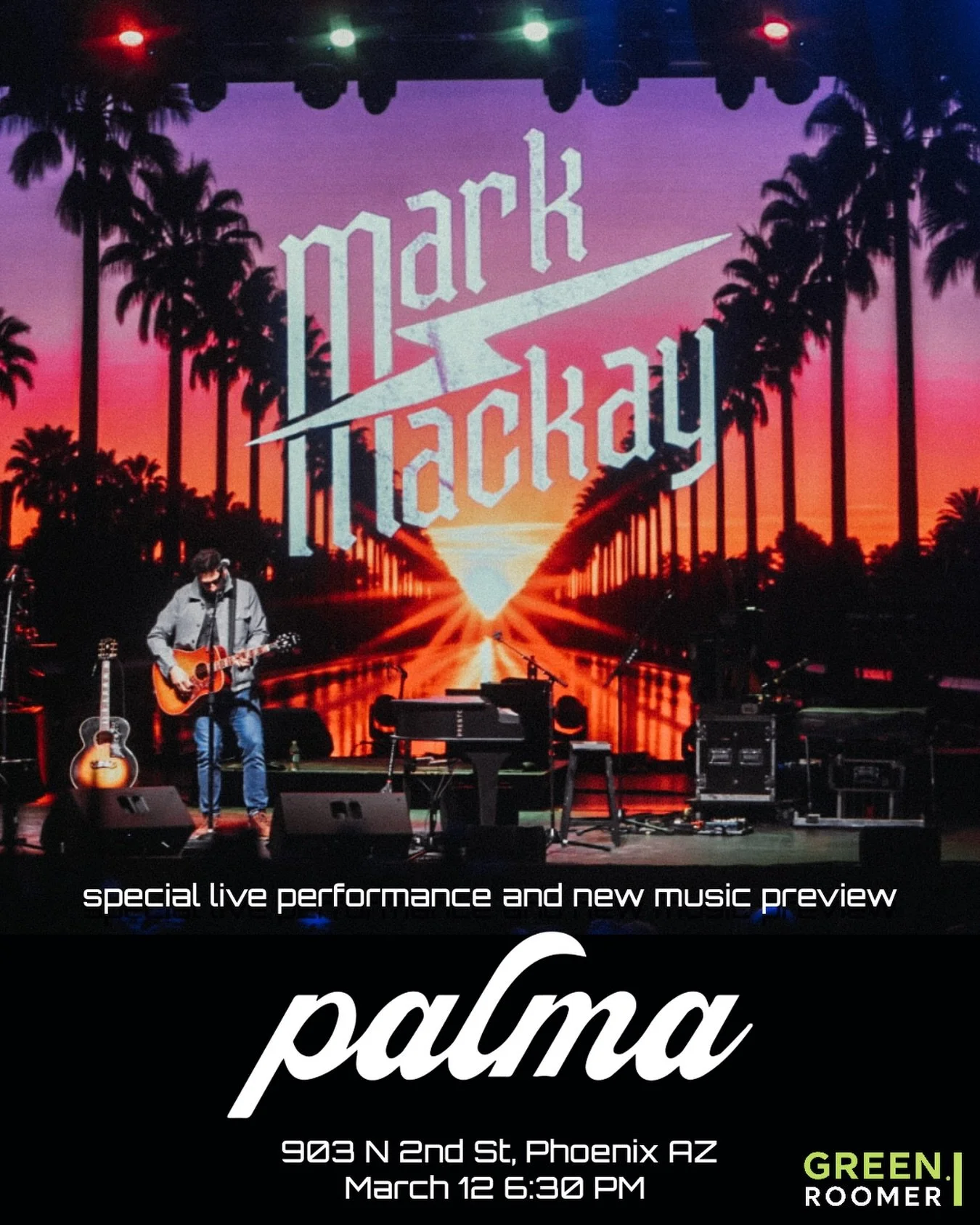 🚨 SHOW ANNOUNCEMENT 🚨 We&rsquo;re doing a special show at @palmastateofmind powered by @greenroomer to preview our upcoming record! See y&rsquo;all in Phoenix March 12 🌴🌴🌴

#phoenix #arizona #livemusic #concert @cathycardenaspr
