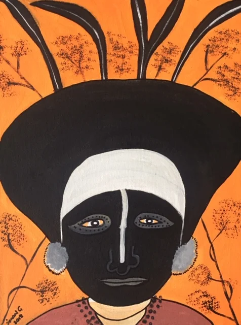 Simon Gende, PNG Face no.1, 2018
