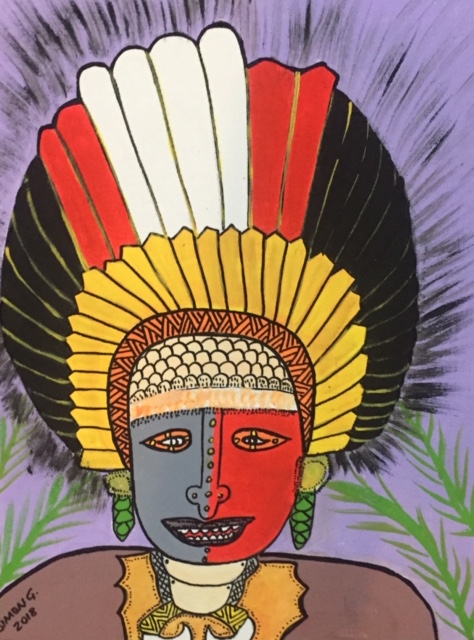 Simon Gende, PNG Face no.3, 2018