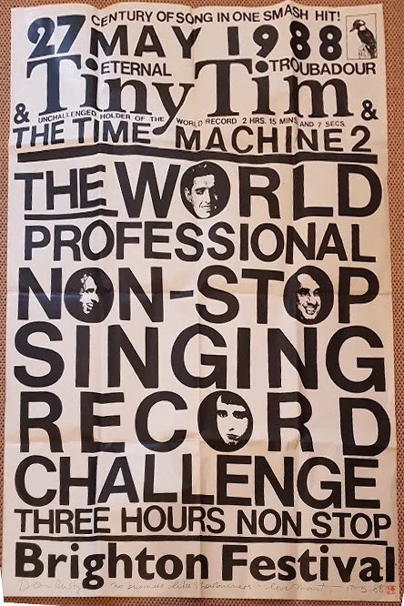 Tiny Tim & The Time Machine 2. The World Proffesional Non-Stop Singing Record Challenge, 1988