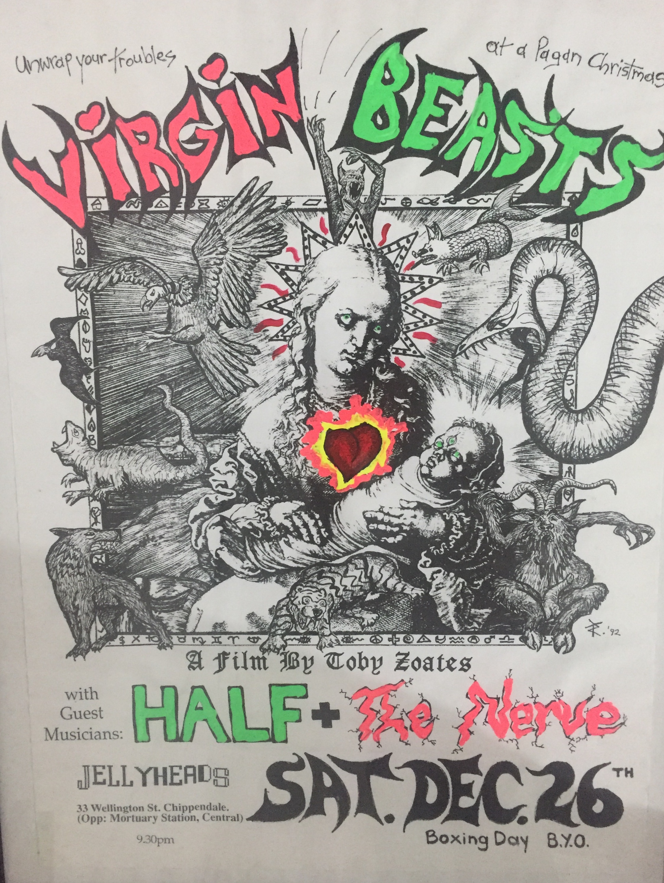 Virgin Beasts at Jellyheadz, 1992