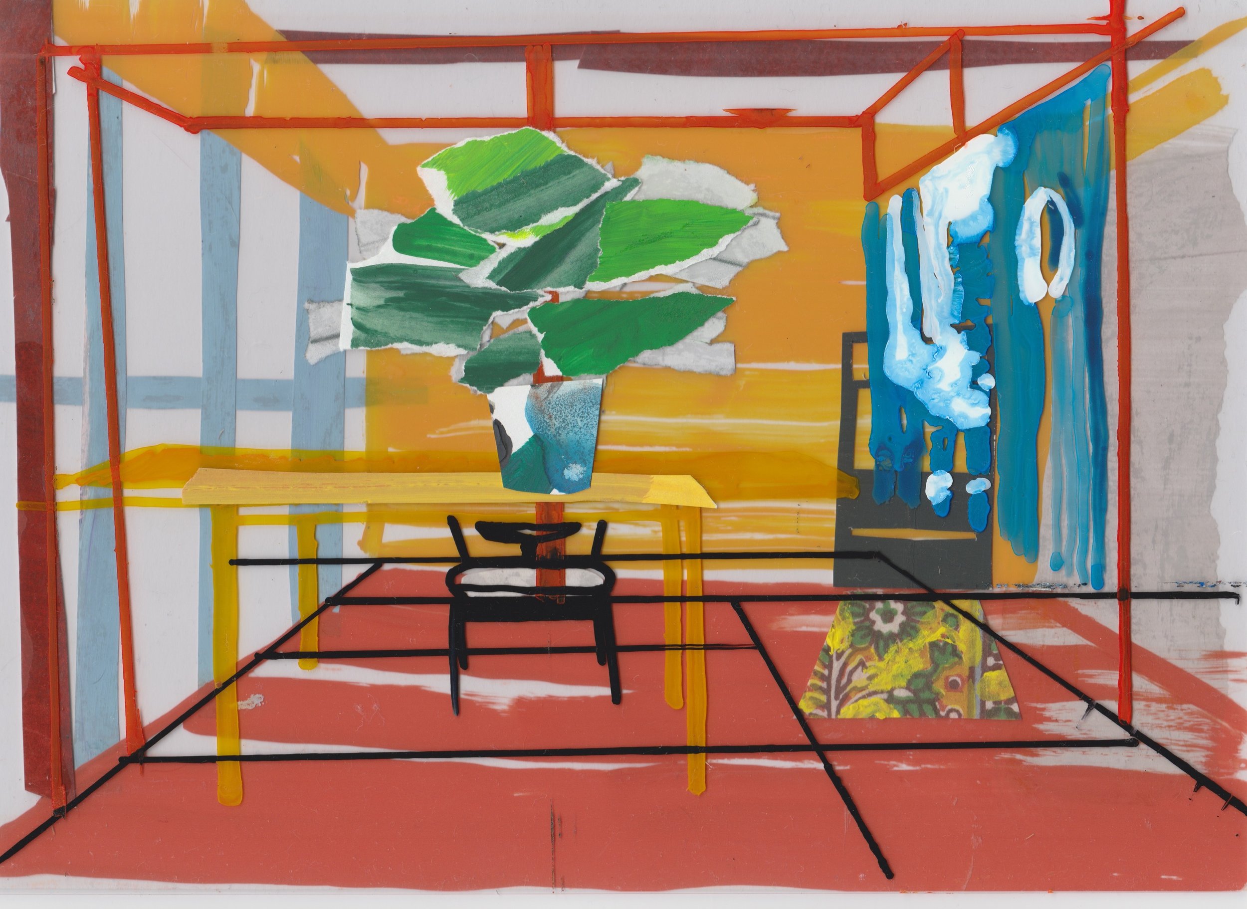 Genevieve Harnett, Studio Red Floor, 2018