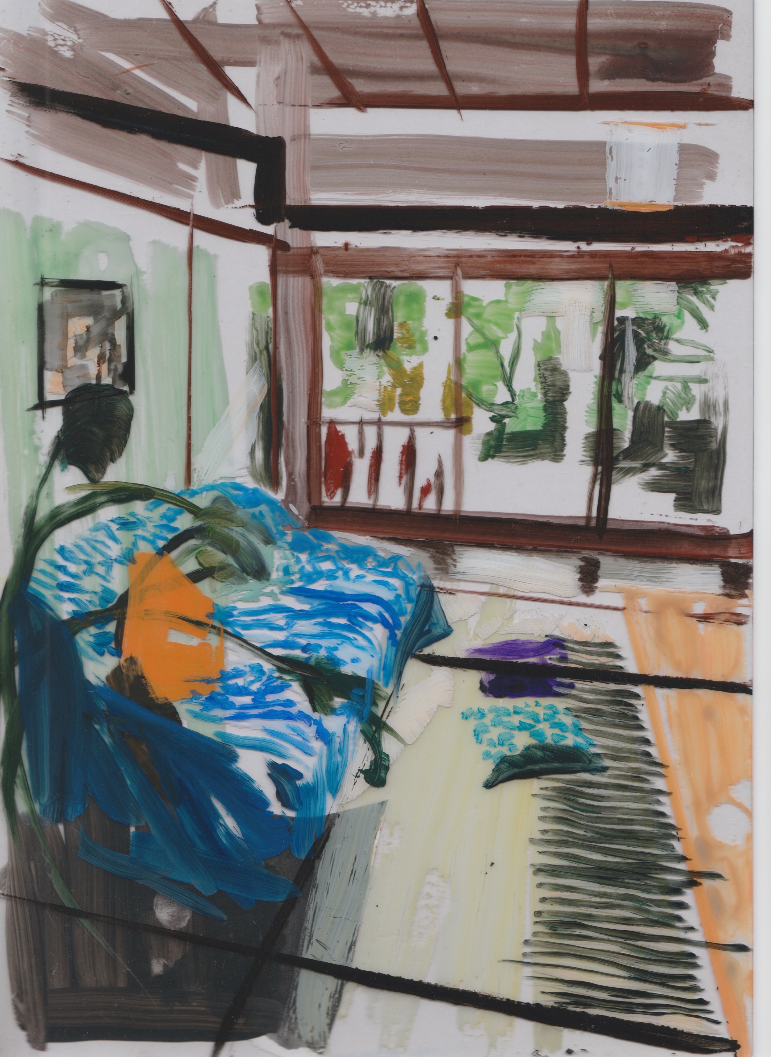 Genevieve Harnett, Living room mustard cushion, 2018