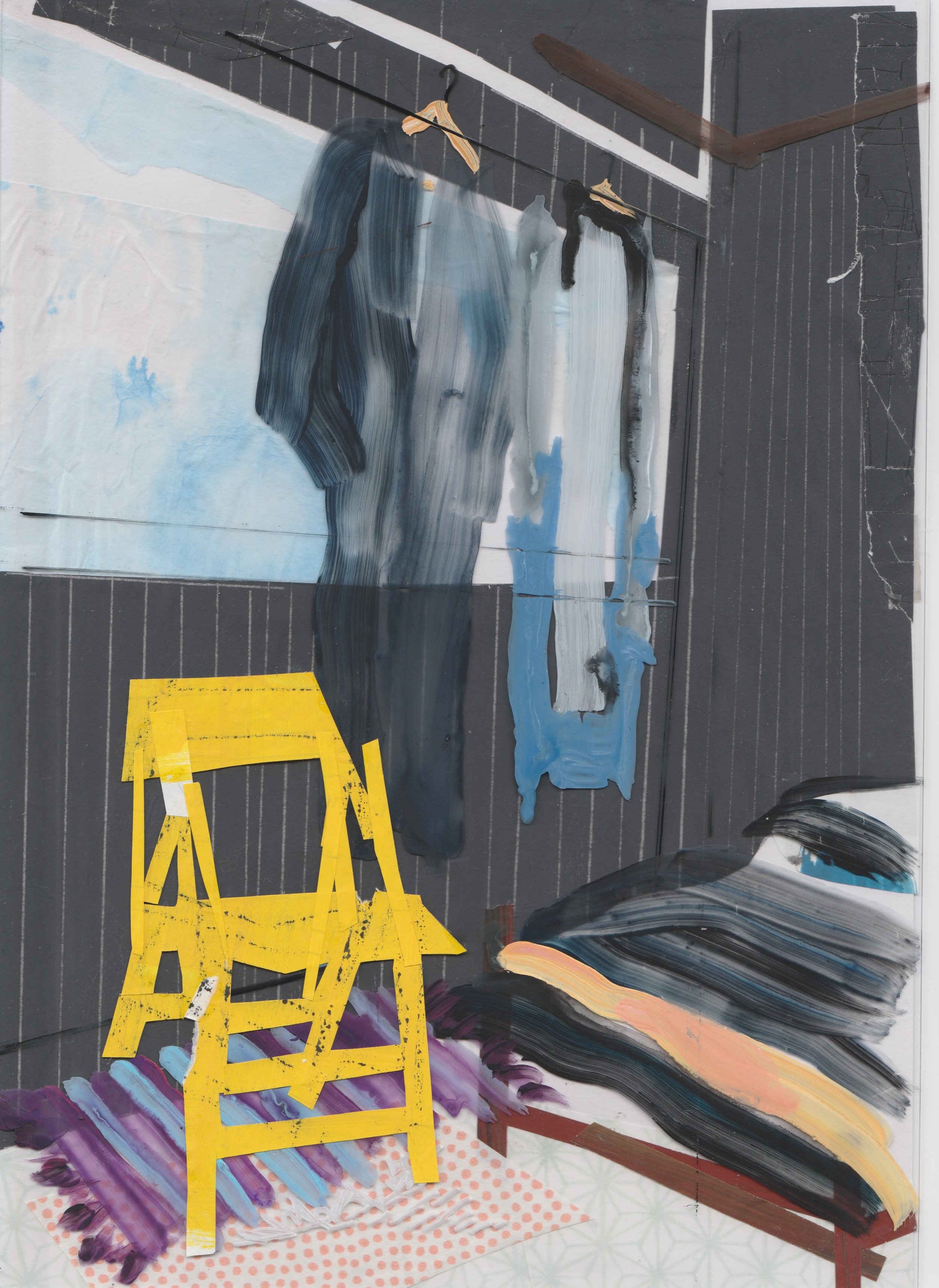 Genevieve Harnett, Wobbly Yellow Guest Room Chair, 2017
