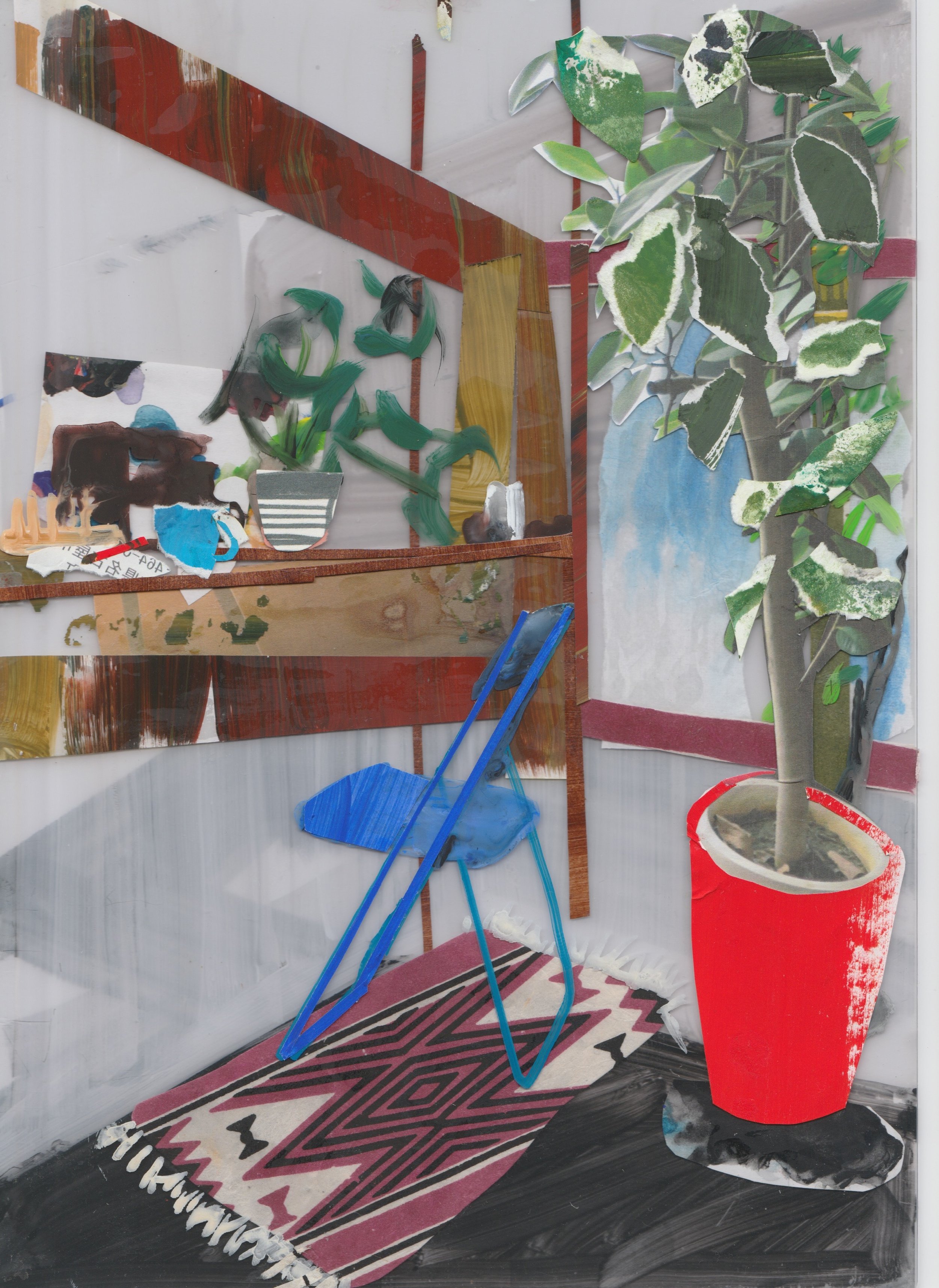 Genevieve Harnett, My Desk and Blue Chair, 2017