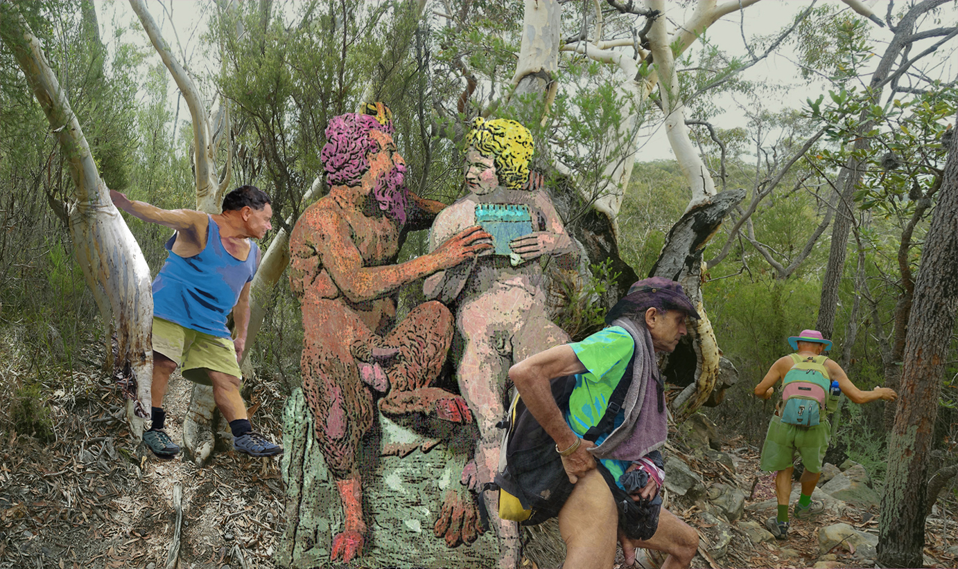 'If music be the food of love, play on'' or Encounter On Trail To Wondabyne , completed 2019, edition of five
