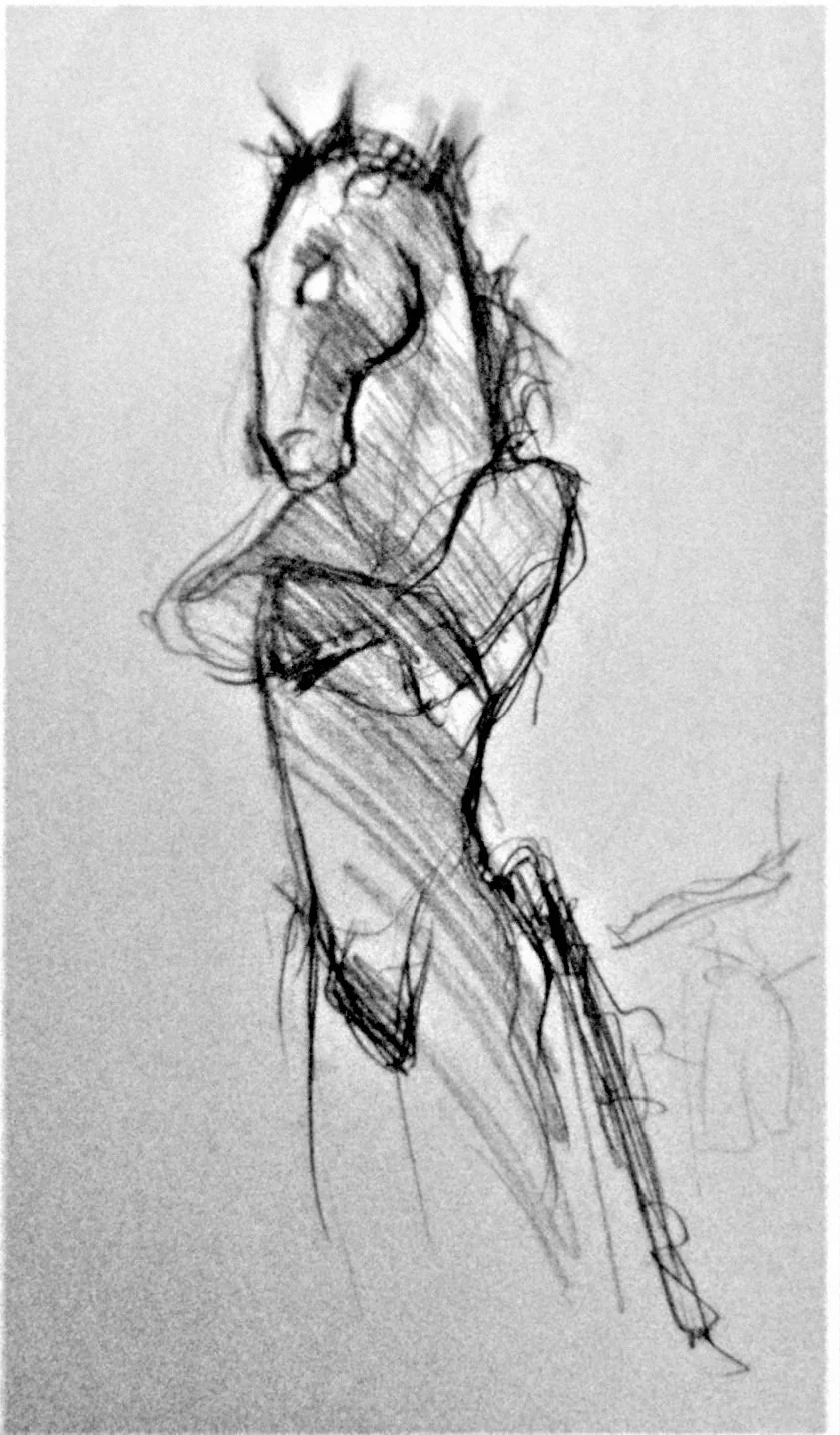 Orphee, Horse character in Lulu, 1980