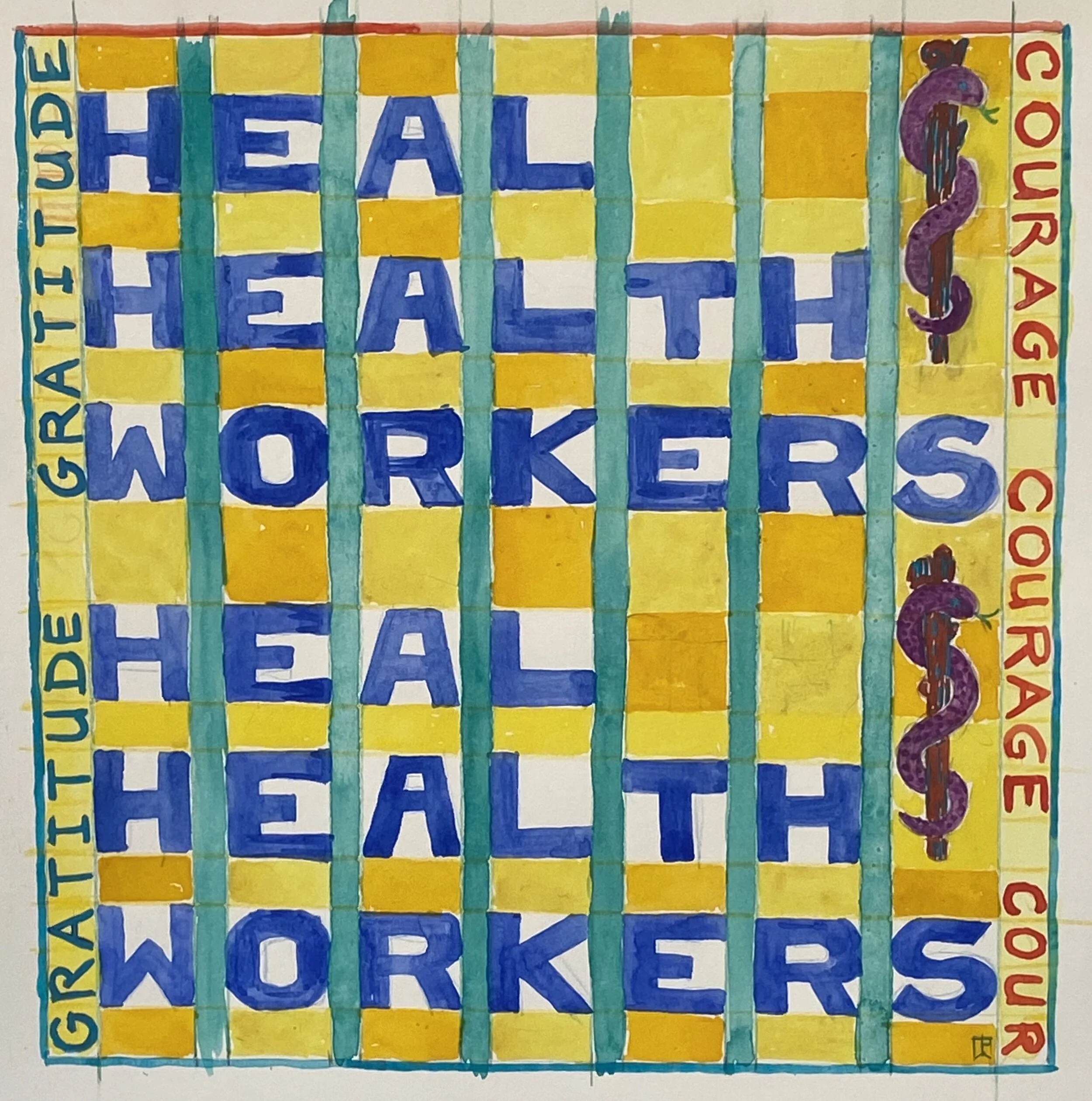 ASCLEPIUS ( Heal Health Workers), Toni Warburton, 2020   