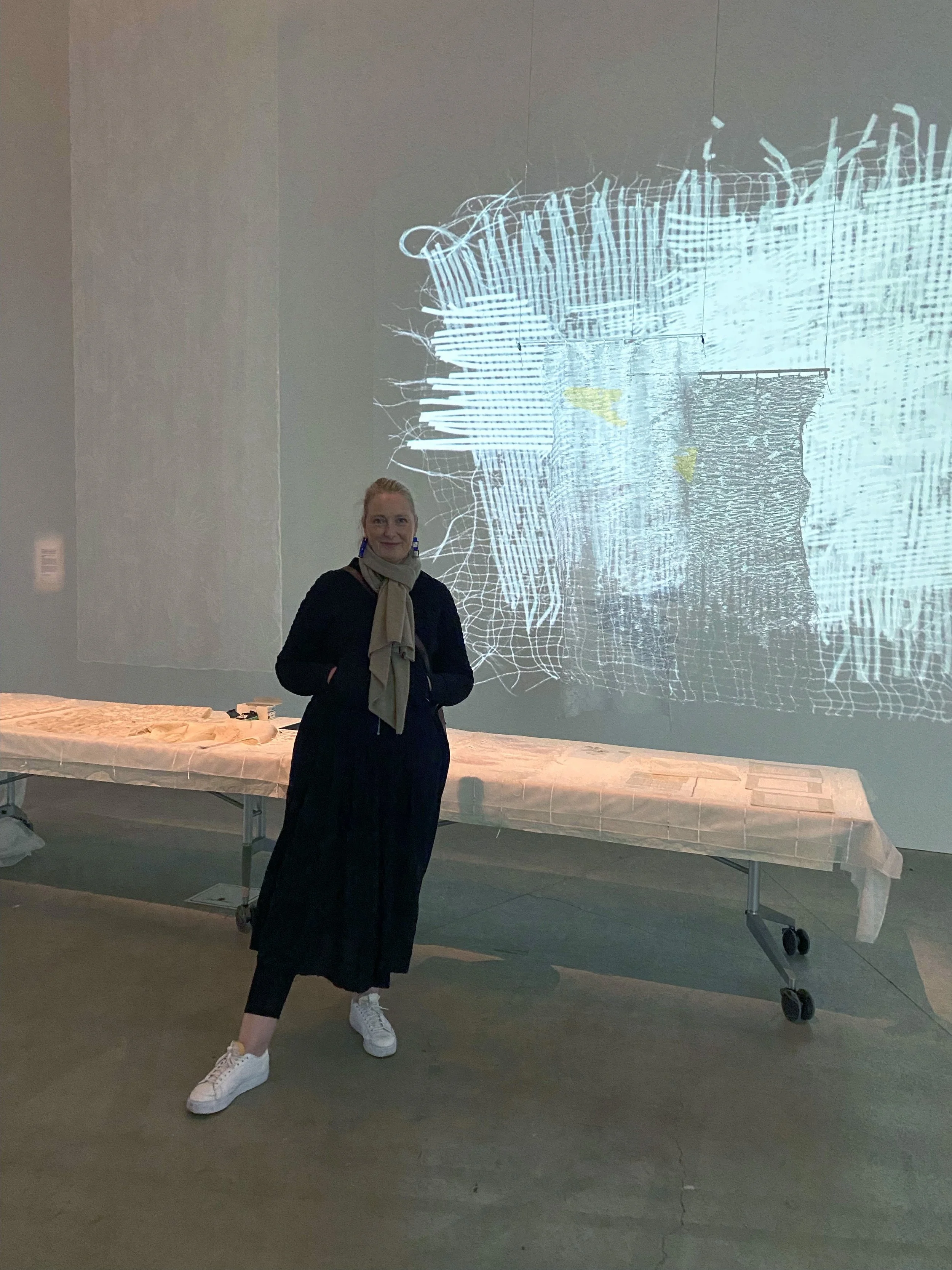 Reimagining Lace Installation, RMIT Design Hub June 2022