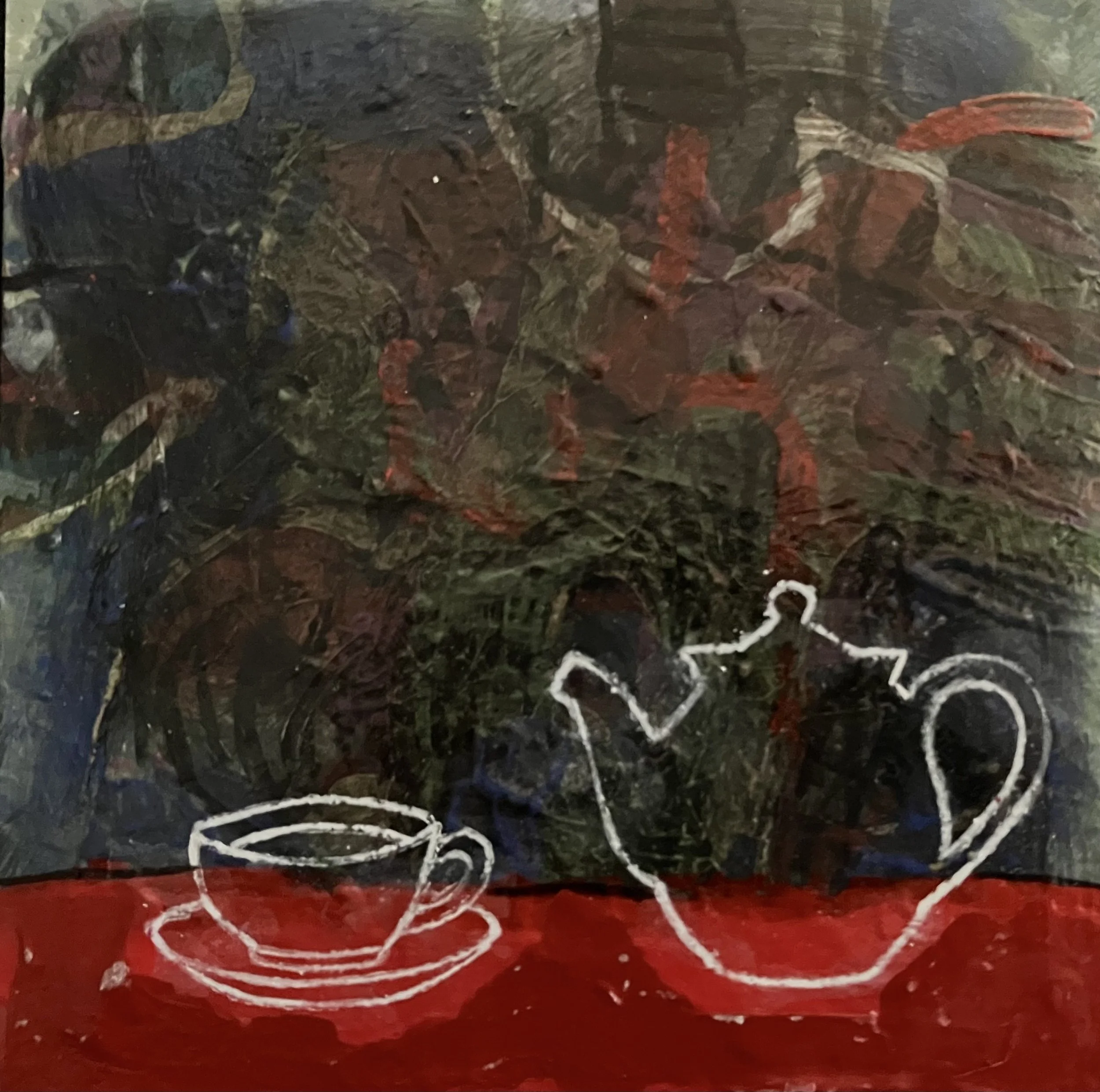  "Distilled Life 5", 2024, acrylic on art board, 15 x 15cm  SOLD price:&nbsp; $475.00 