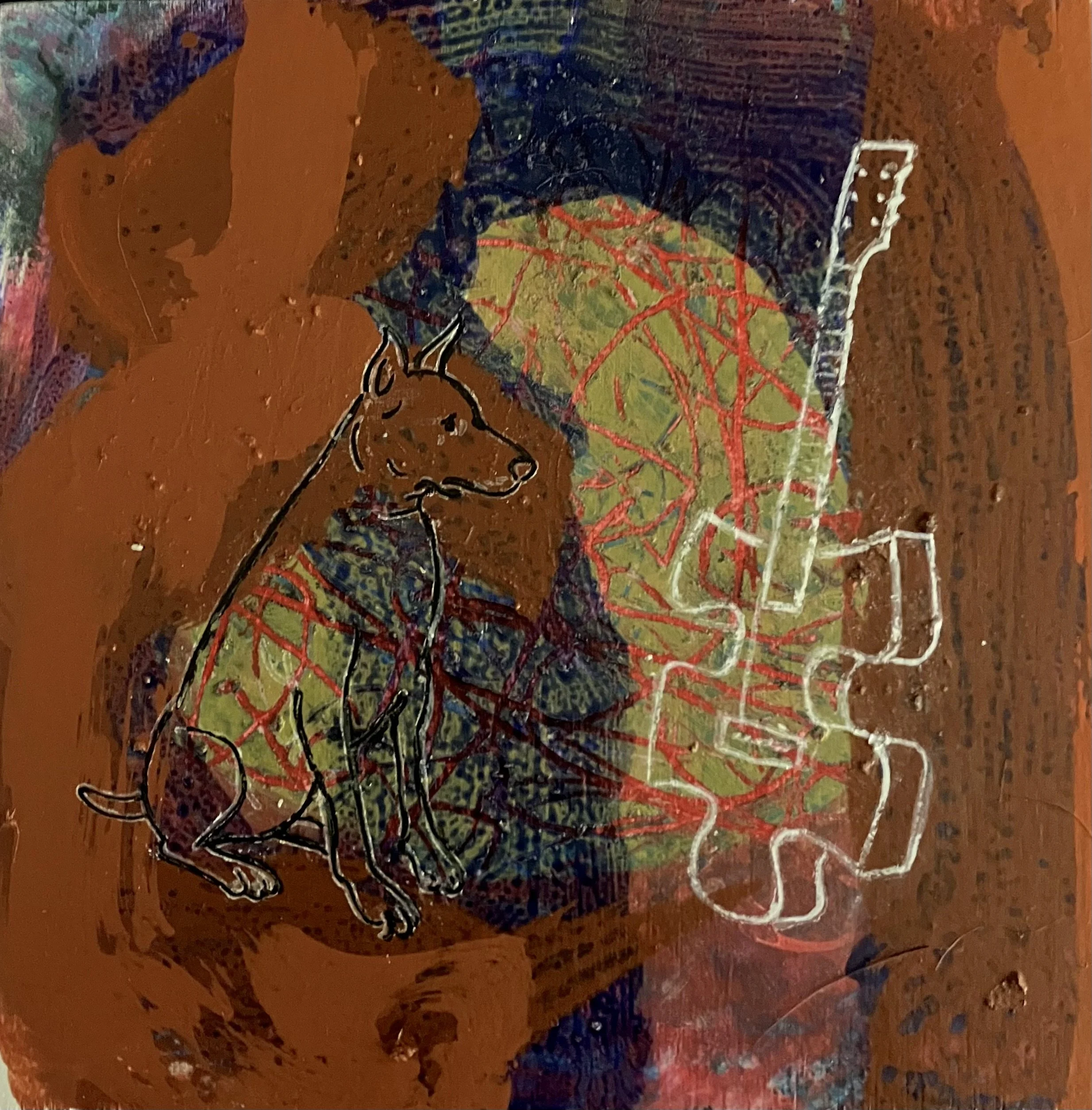  "Distilled Life 17", 2024, acrylic on art board, 15 x 15cm  price:&nbsp; $475.00 