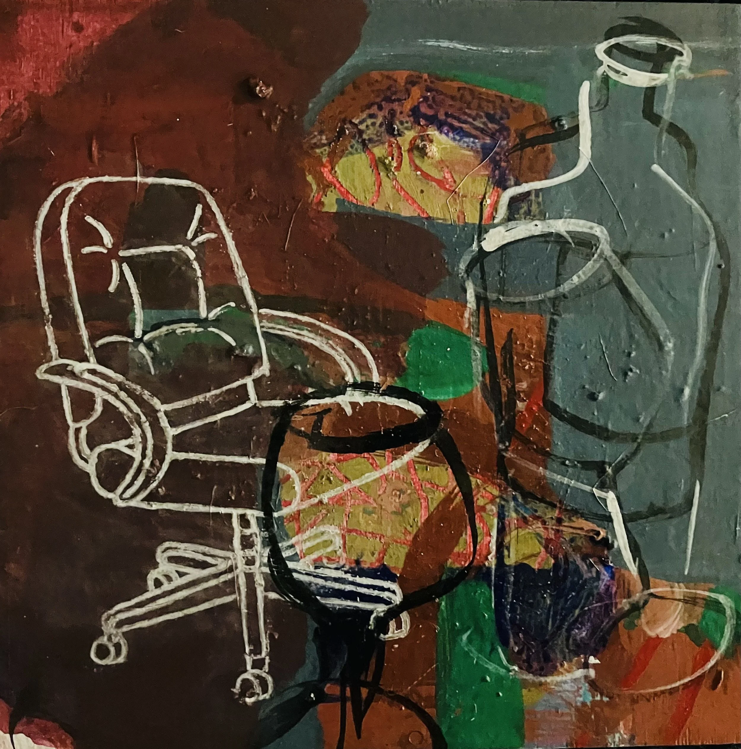  "Distilled Life 19", 2024, acrylic on art board, 15 x 15cm  SOLD price:&nbsp; $475.00 