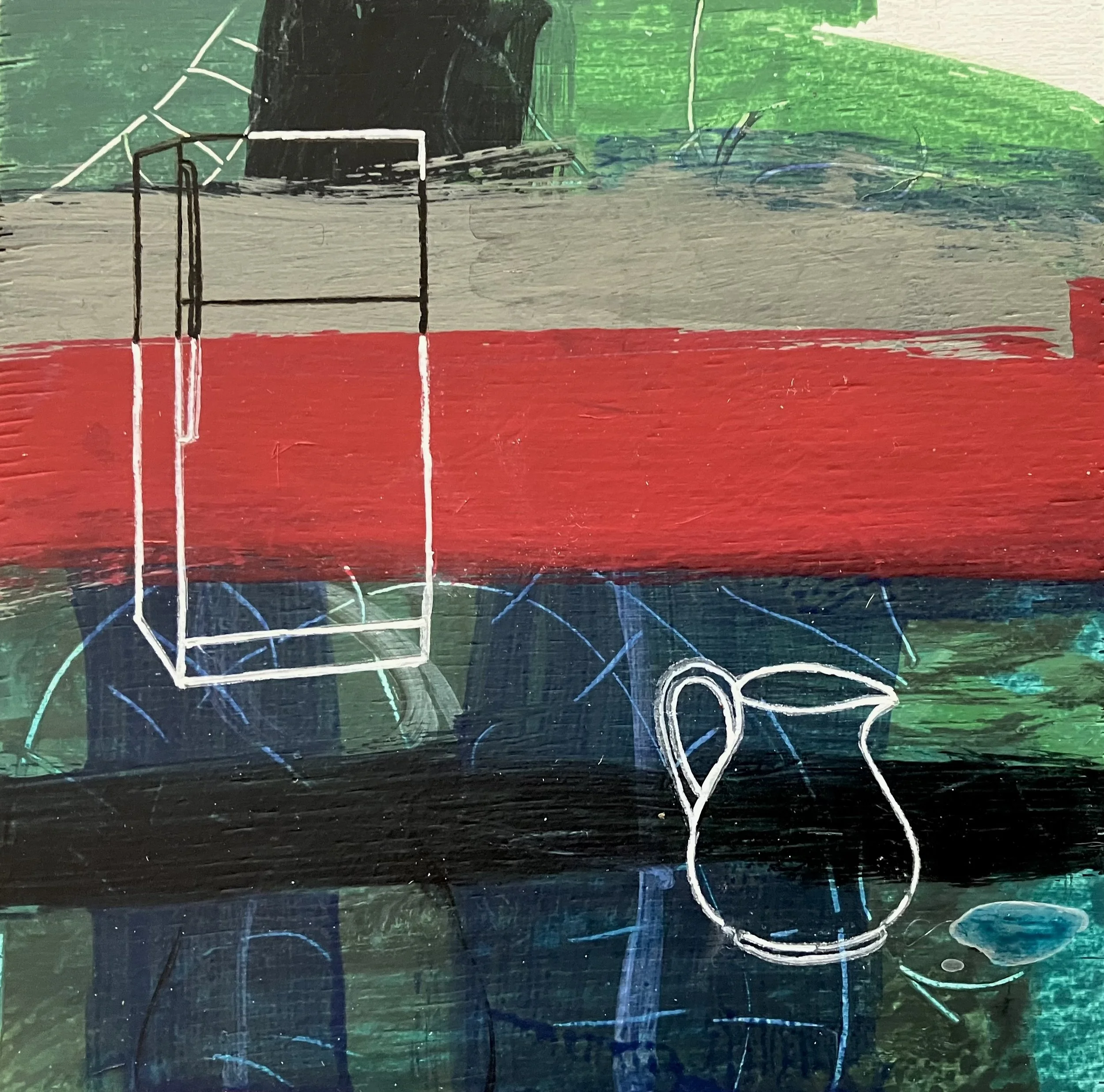  "Distilled Life 31", 2024, acrylic on art board, 15 x 15cm  price:&nbsp; $475.00 