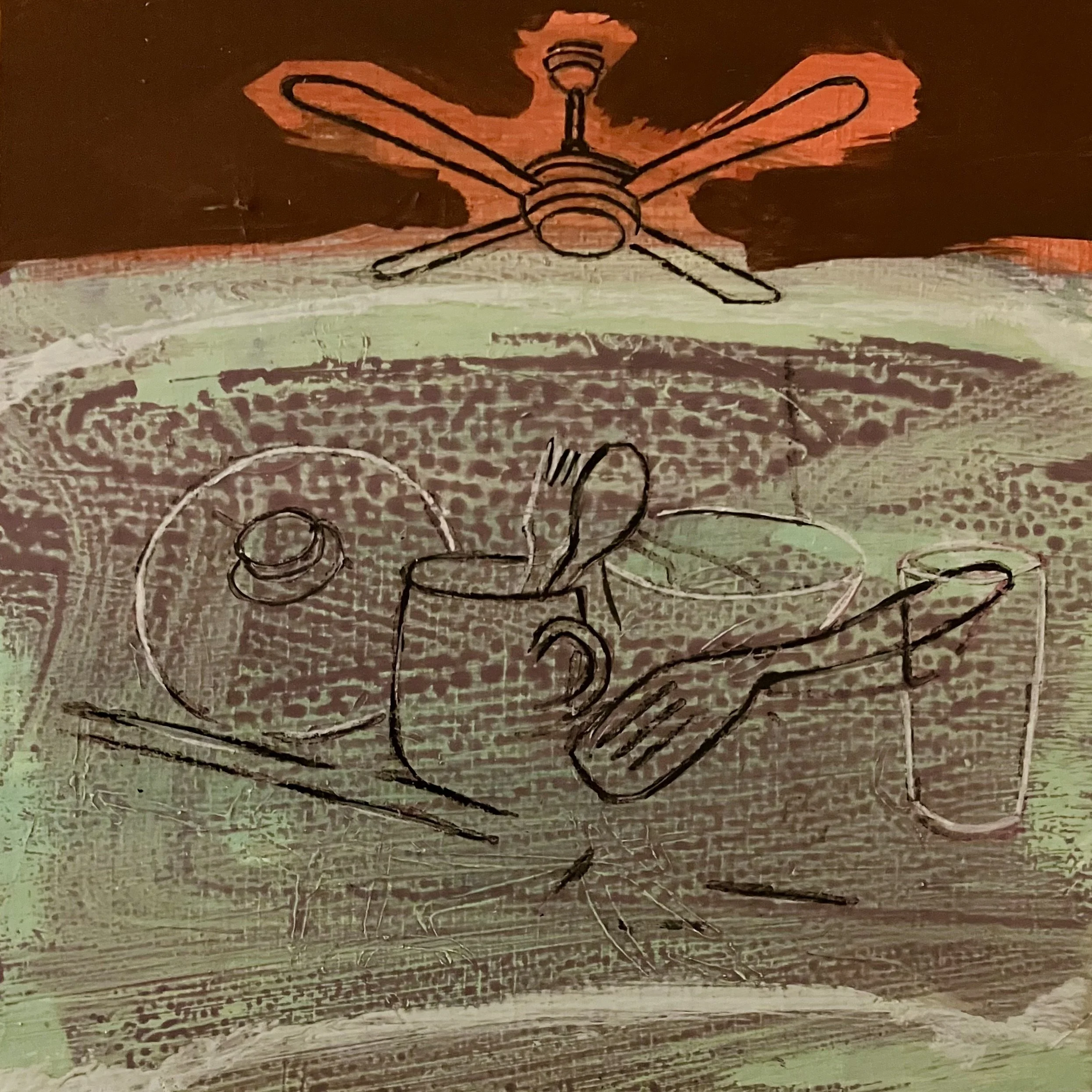  "Distilled Life 34", 2024, acrylic on art board, 15 x 15cm  price:&nbsp; $475.00 