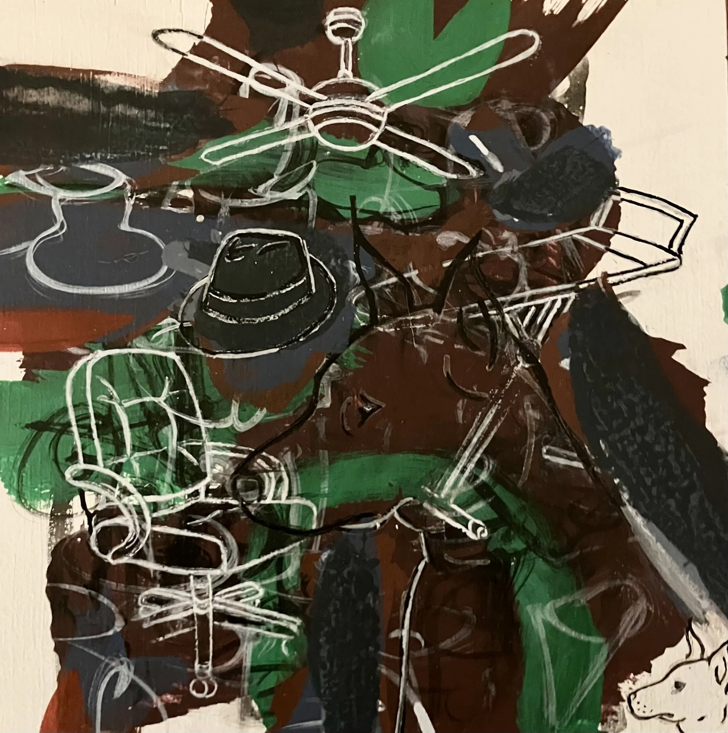  "Distilled Life 38", 2024, acrylic on art board, 15 x 15cm  SOLD price:&nbsp; $475.00 