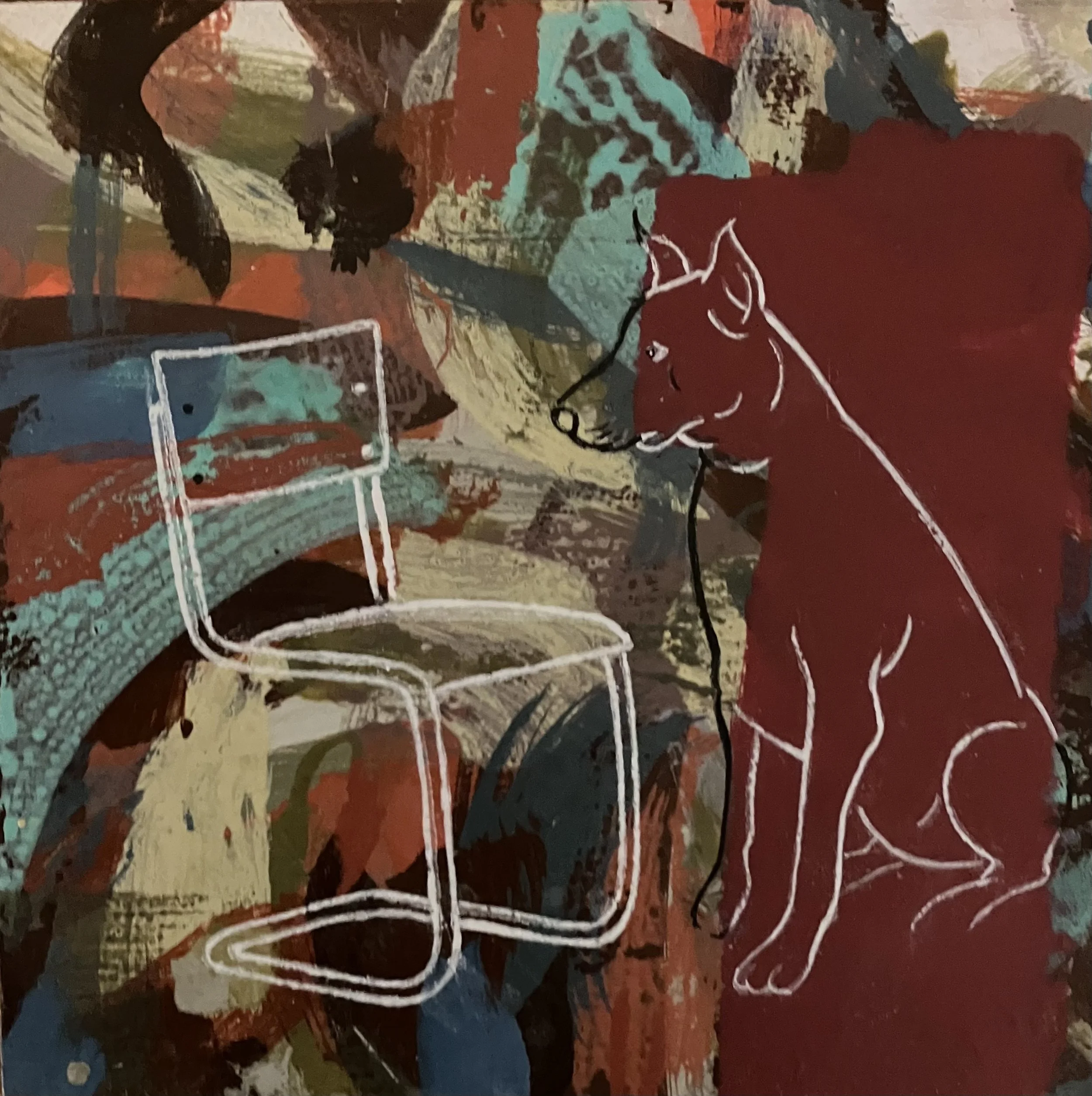  "Distilled Life 40", 2024, acrylic on art board, 15 x 15cm  SOLD price:&nbsp; $475.00 