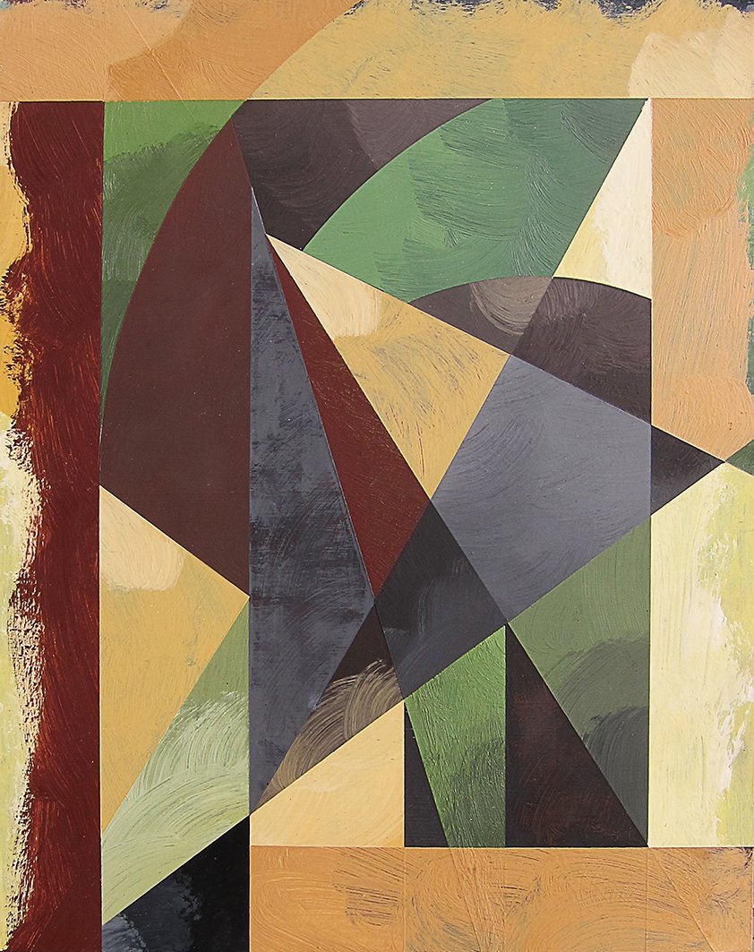 Two Birds, 2025, oil and enamel on board, 48 x 38cm price: $900.00