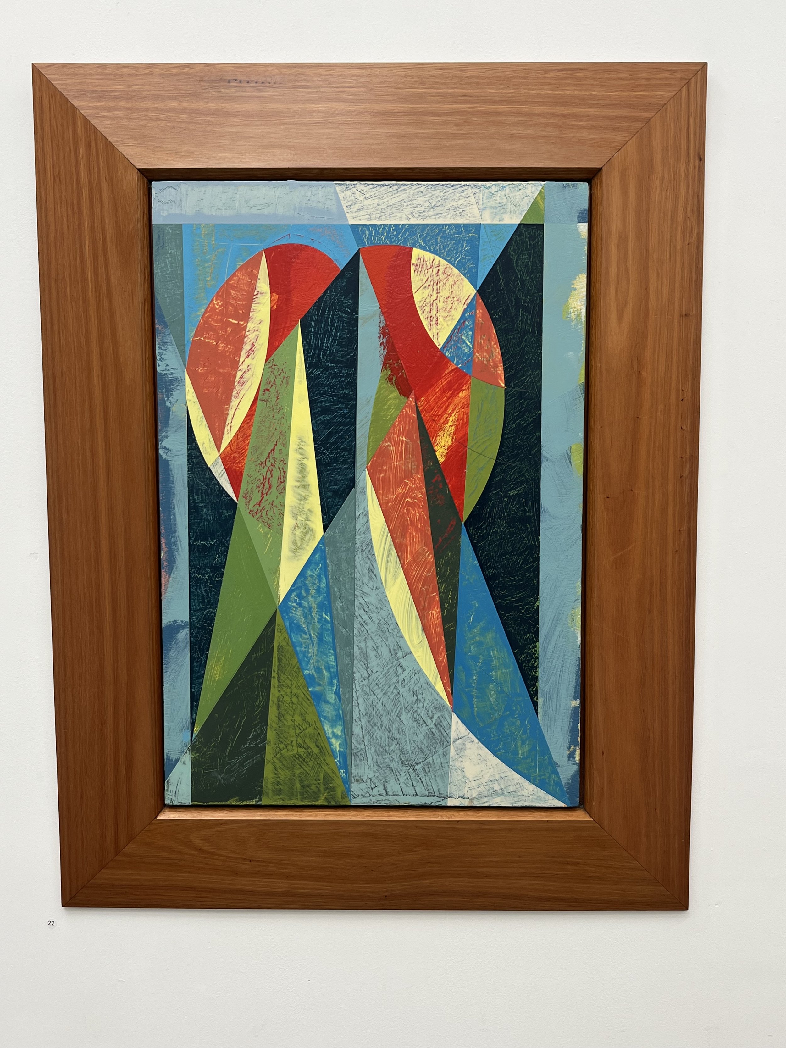 Parrots VI, 2025, oil and enamel on board, artist made frame, 83 x 64cm framed size price: 