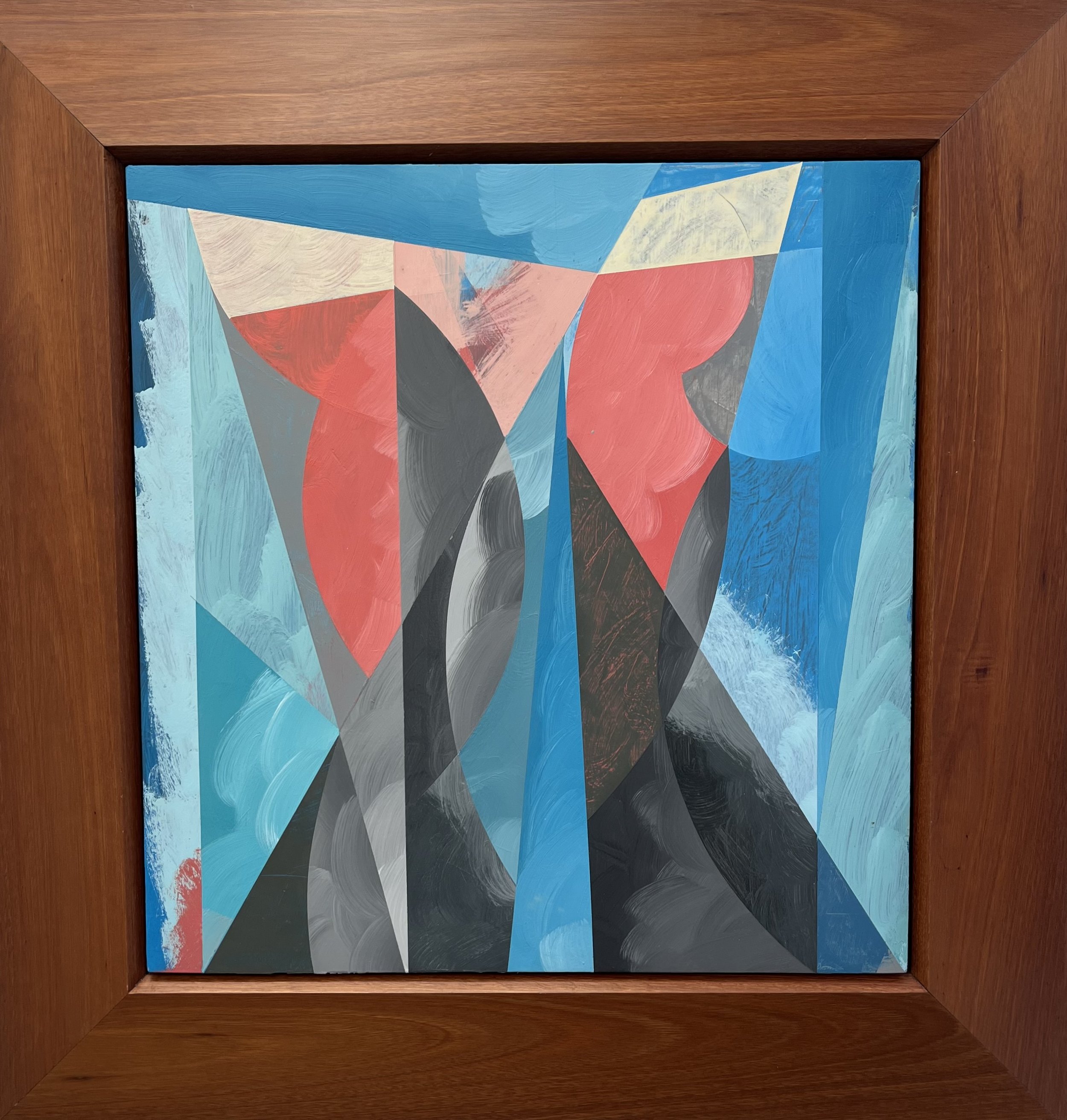 Galahs, 2025, oil and enamel on board, artist made frame, 75 x 72cm framed size price:&nb