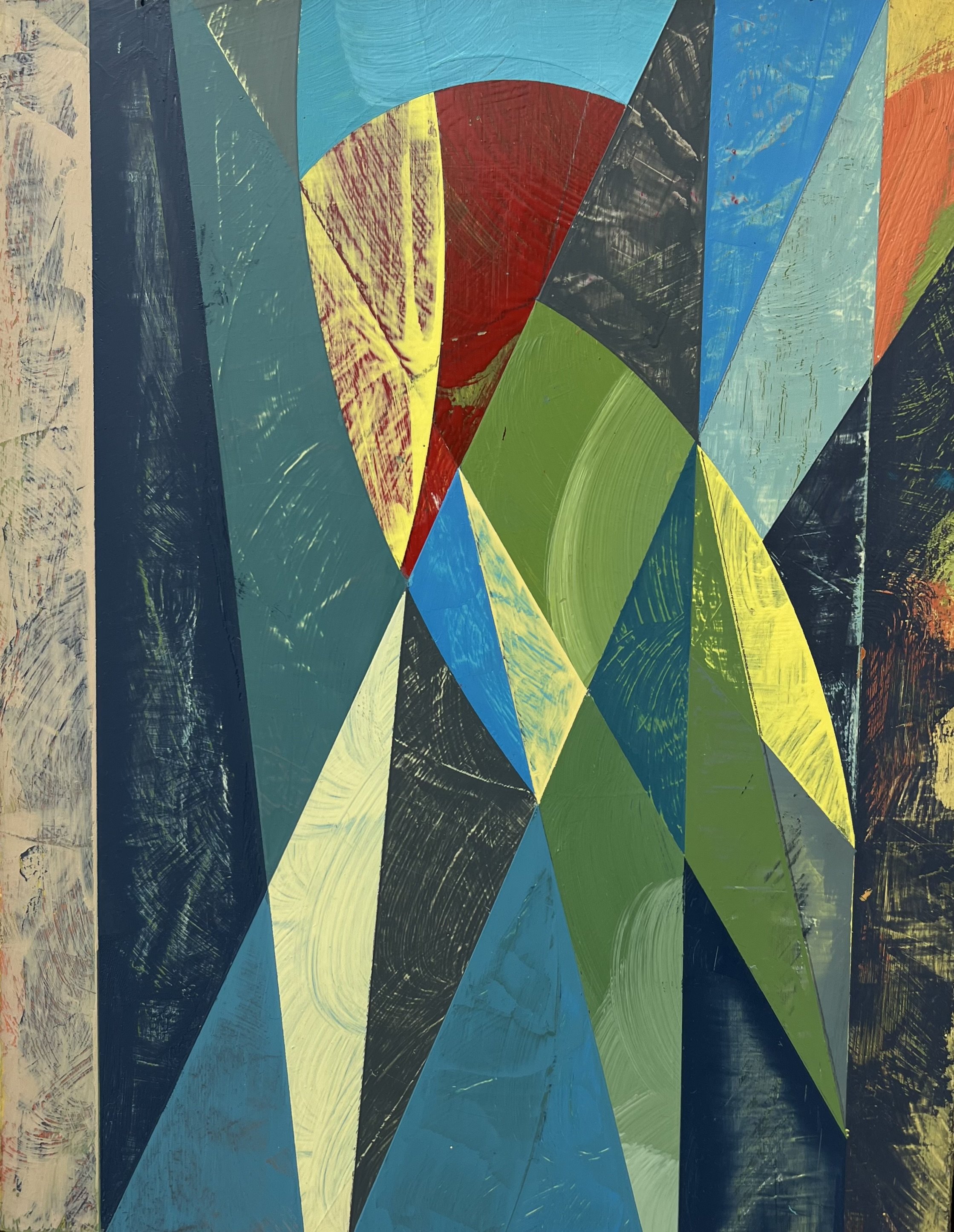 Parrot III, 2025 , oil and enamel on board, 36 x 29cm price: $600.00