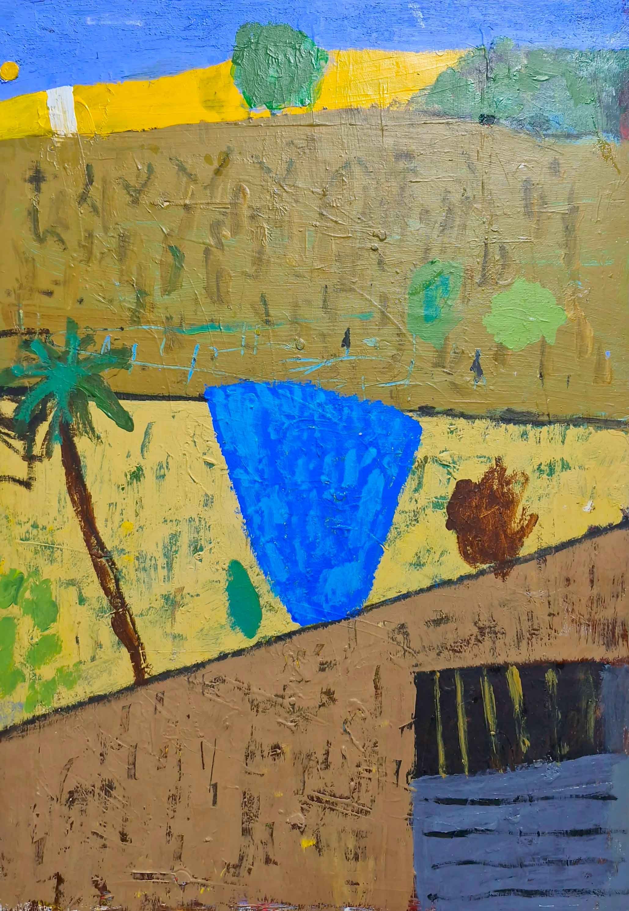 Dam, 2025, acrylic on board, 42 x 59.5cm price: $850.00