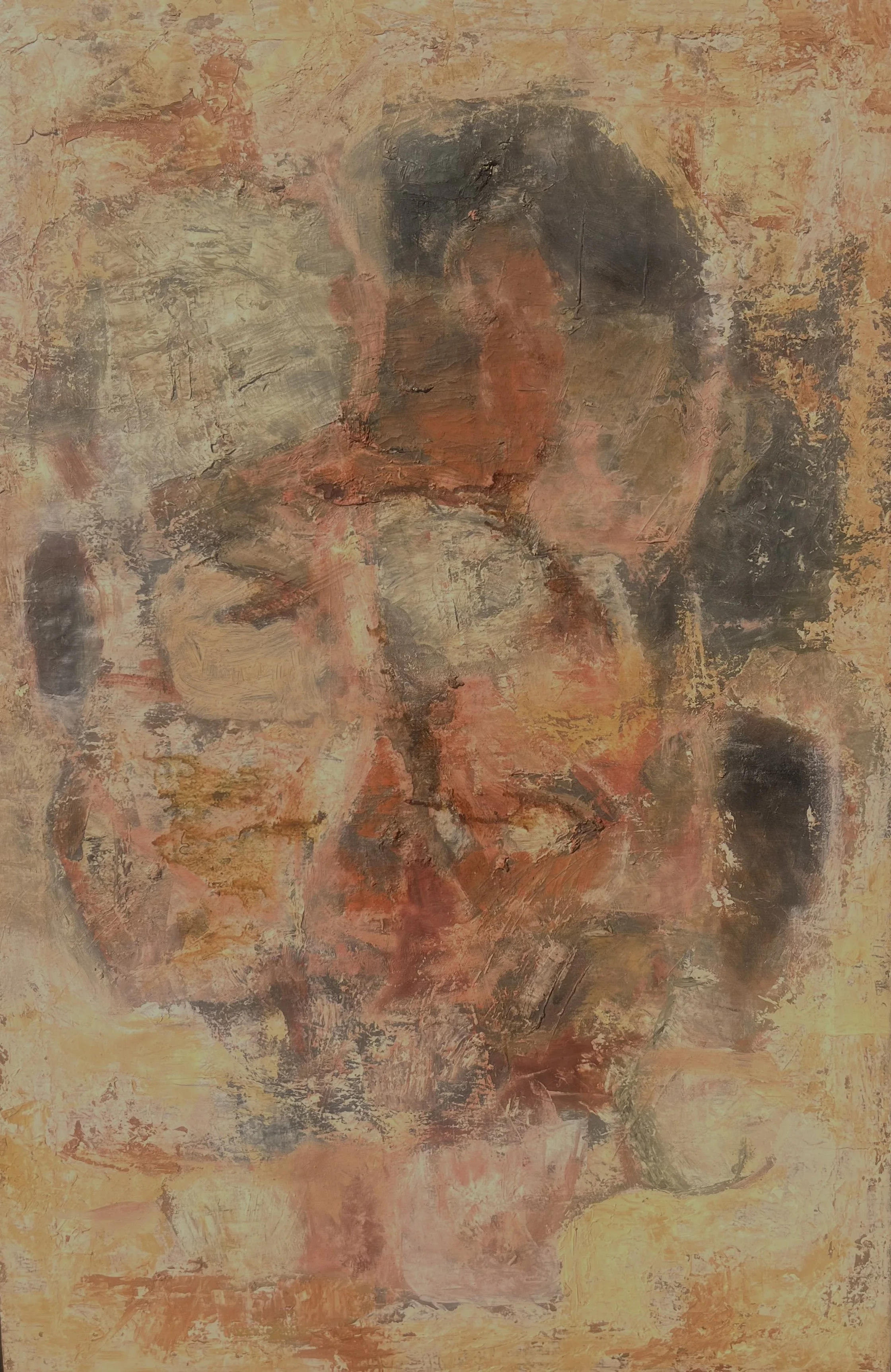 Untitled 4, circa 1958-65, mixed media on canvas, 107 x 71cm price: $850.00