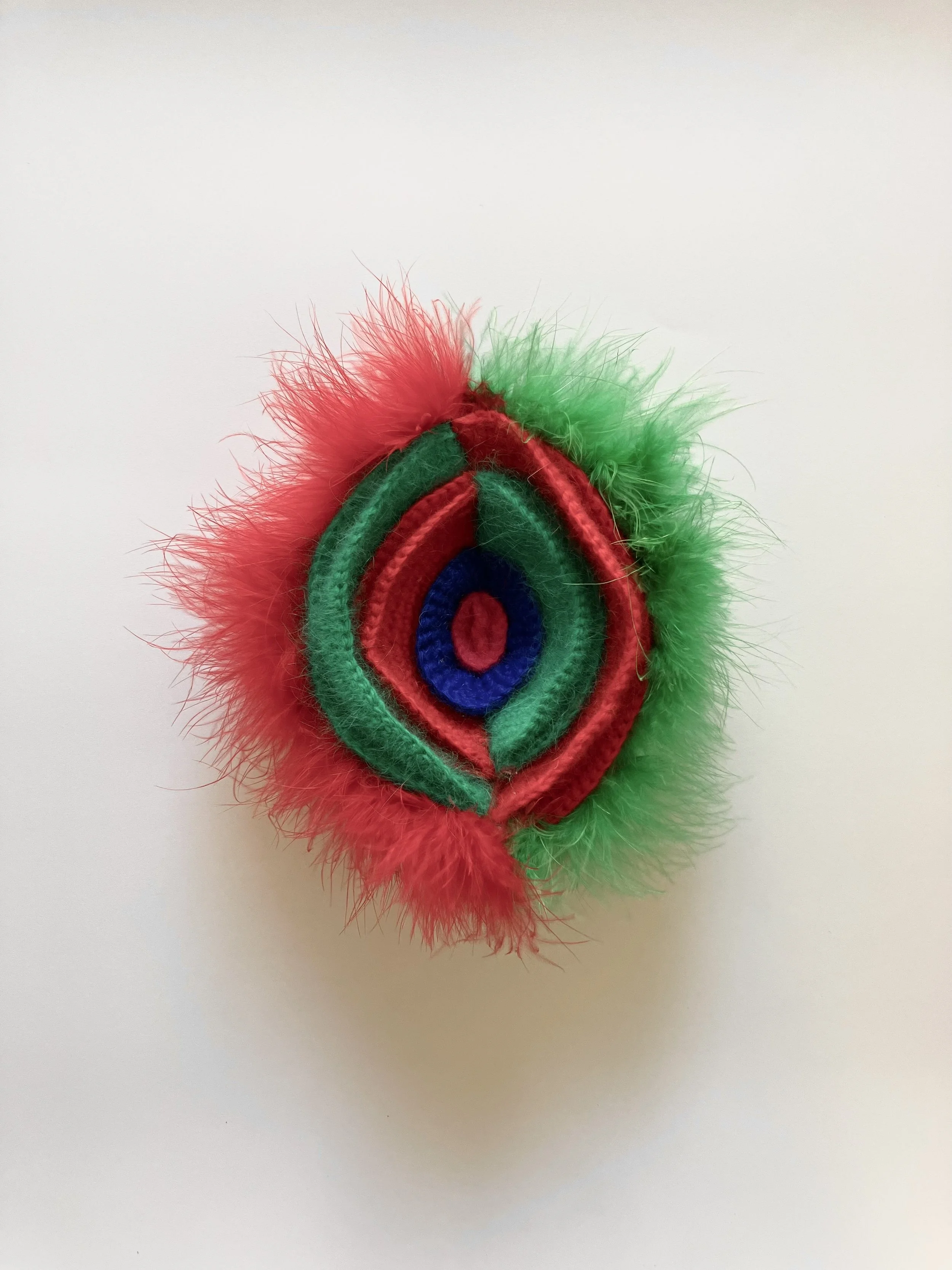 G Spot, 2025, crochet sculpture, 22 × 20 × 9cm price: $475.00