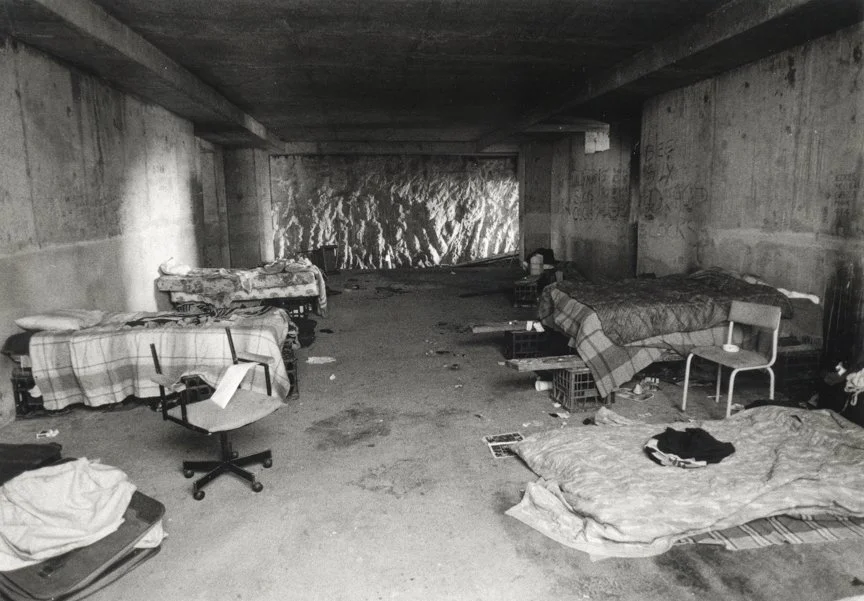 The Squat (now underground car park for Elan, a high rise building), 1995, Ilford Textured Cotton Rag, 310gms, 24 x 30cm image size, A/P, rare vintage print price: $950.00 framed