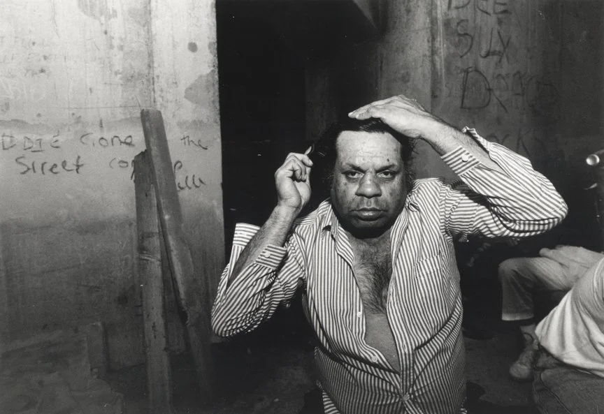 The Squat 3 (now underground car park for Elan, a high rise building). Wally Murray, 1995, Ilford Textured Cotton Rag, 310gms, 24 x 30cm image size, A/P, rare vintage print price: $950.00 framed