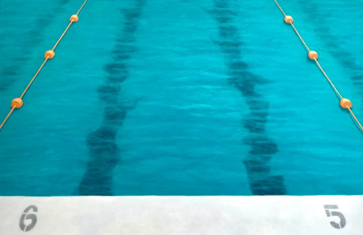 Dive In, 2025, oil on canvas, 1016 x 1524 cm  price: $1,450.00