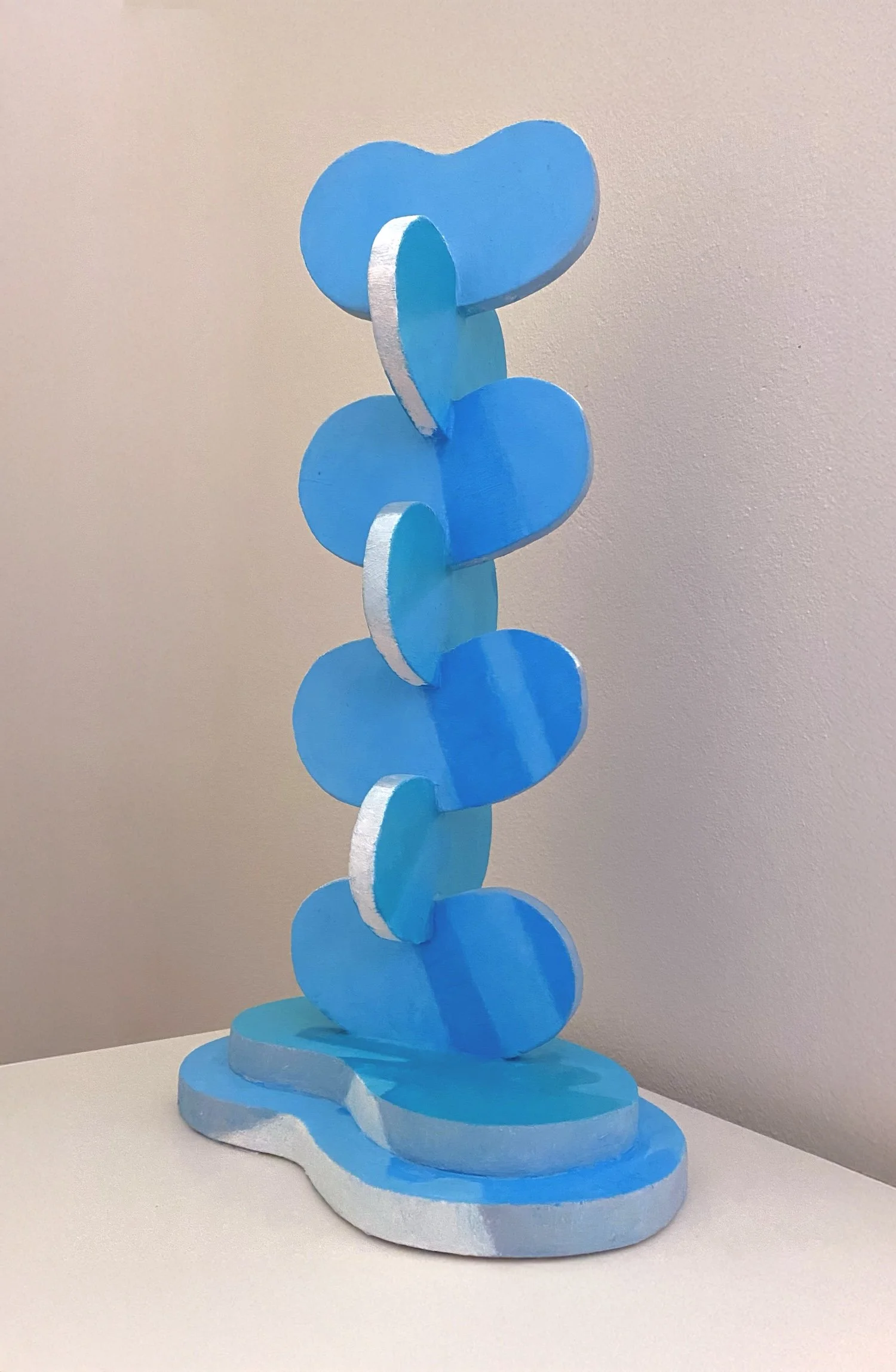 Pool Shadows 1, 2025, oil paint on wood, 45.5 x 25 x 16 cm  price: $425.00