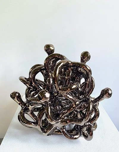 Spark, 2025, glazed ceramic, 30 x 18 x 17cm                            price:  $400.00