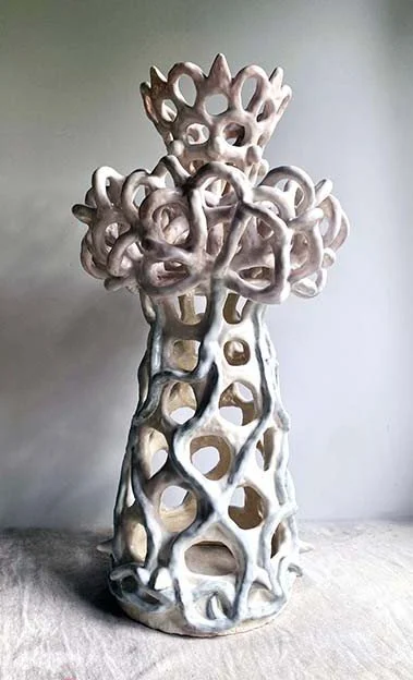 Pastel Princess, 2025, glazed ceramic, 58 x 31 x 31cm                        price:  $1,300.00