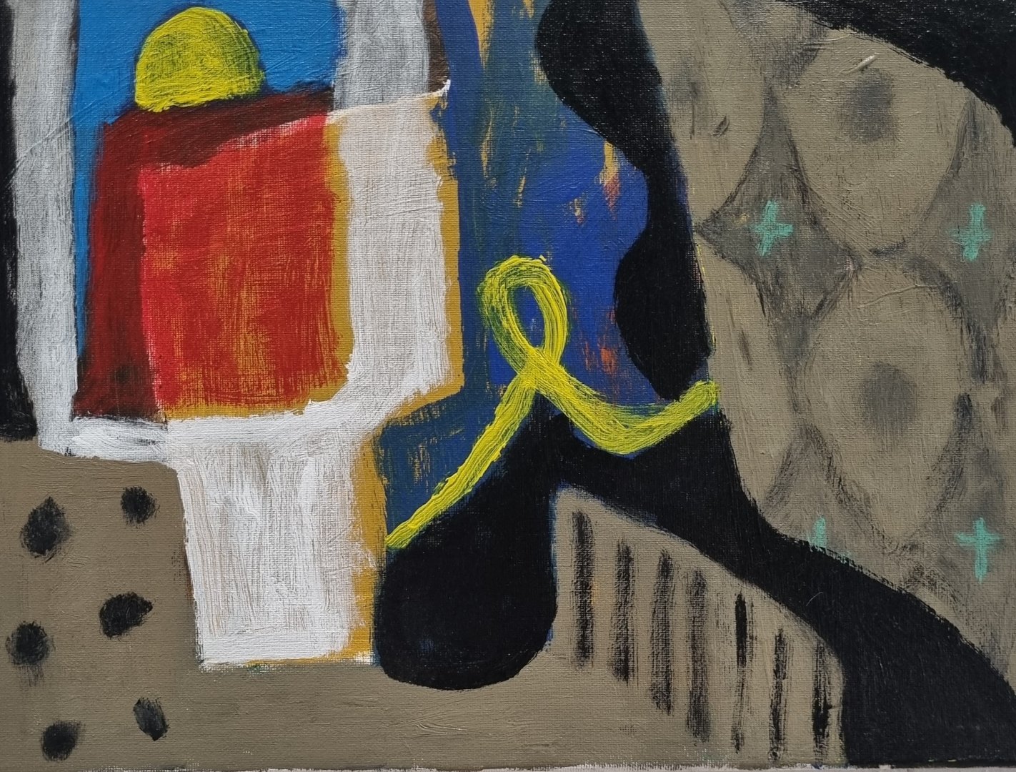  Untitled No. 3, (Abstrakt Joe Series), 2023-25, acrylic on canvas, 30 x 50cm ( approx.)  price:&nbsp; LUCKY DIP 